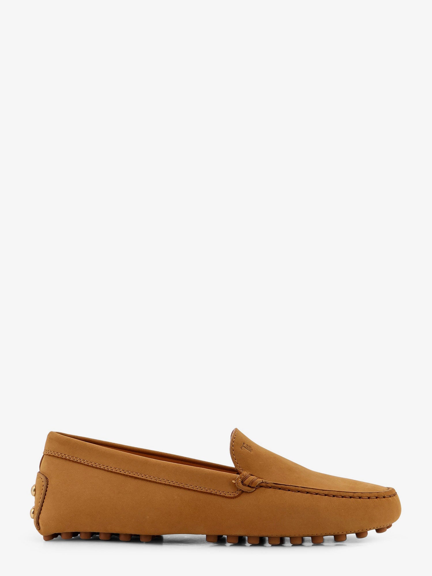 Tod's Suede Loafers With Engraved Logo On The Front
