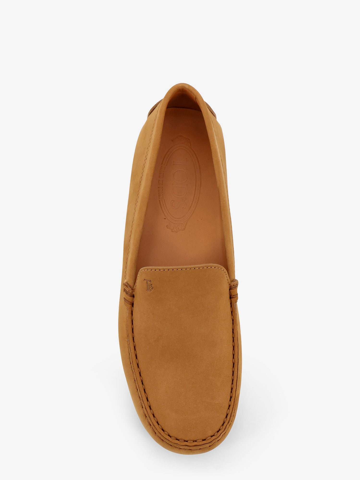 Tod's Suede Loafers With Engraved Logo On The Front