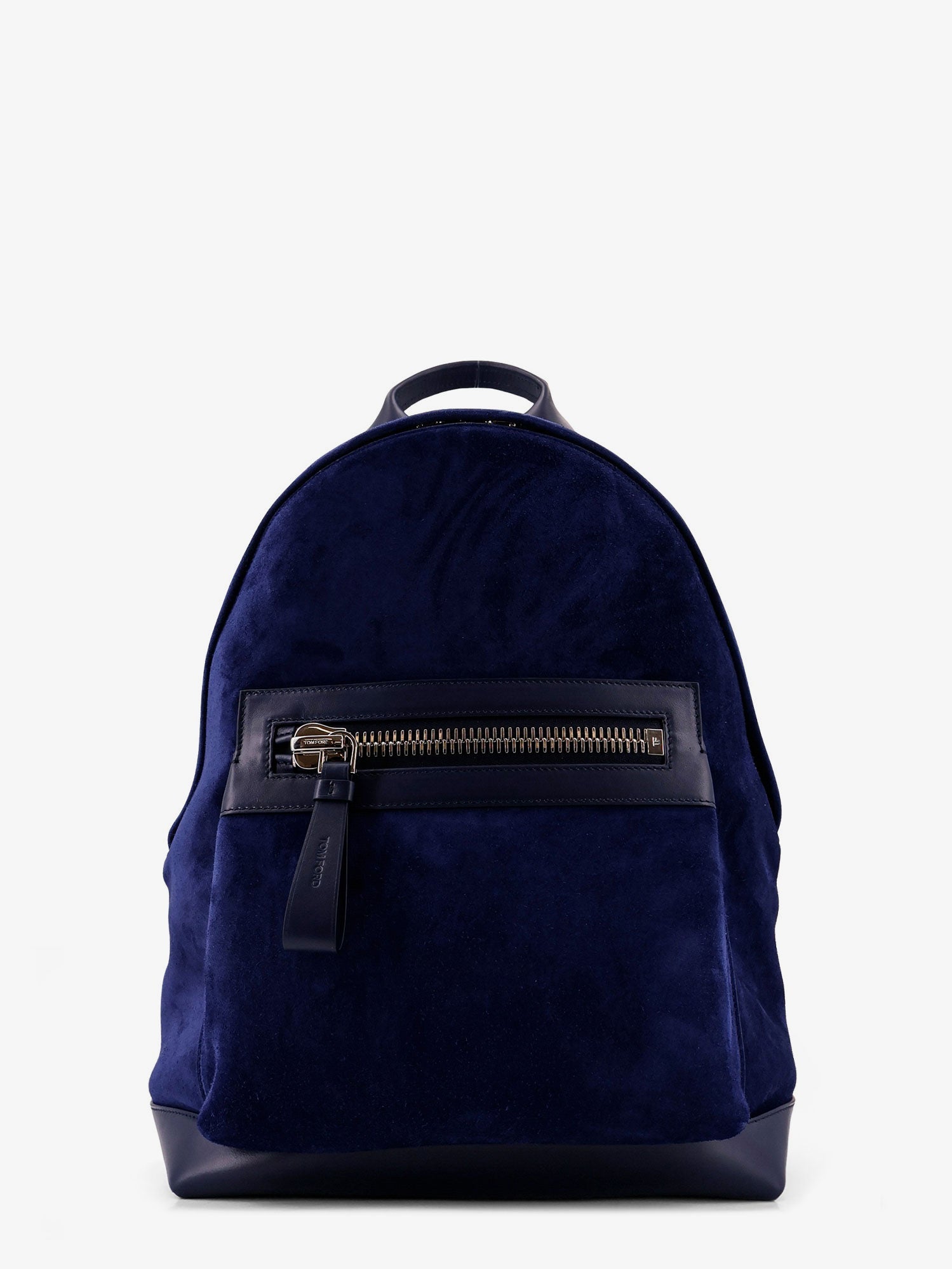 Tom Ford Suede Backpack With Maxi Zip On The Front