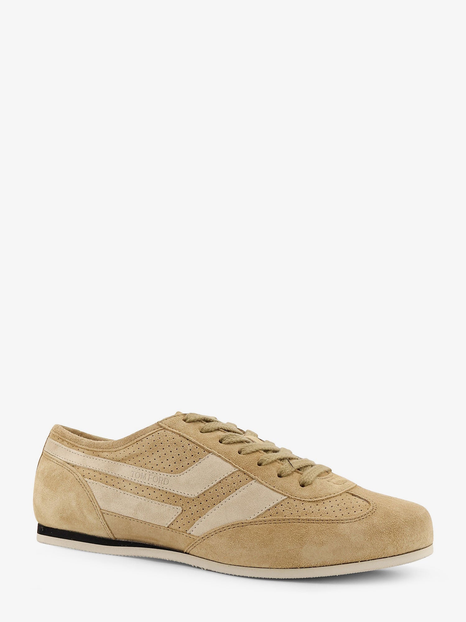 Tom Ford Brook Suede Sneakers With Engraved Logo On The Side
