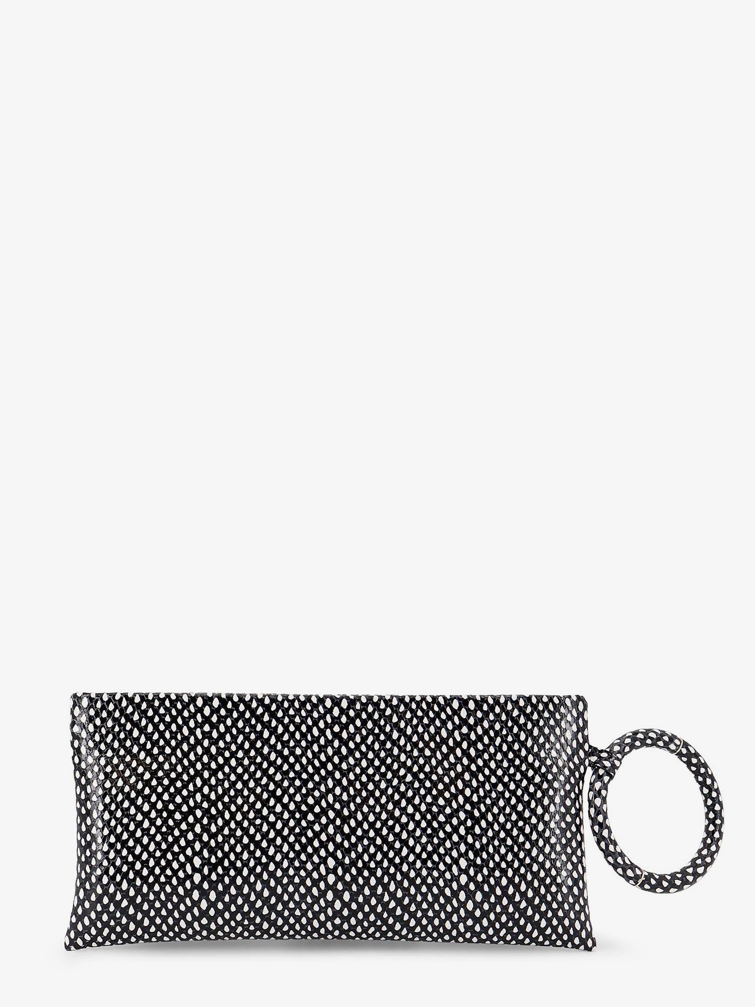 Tom Ford Aura Leather Clutch Bag With Snake Motif