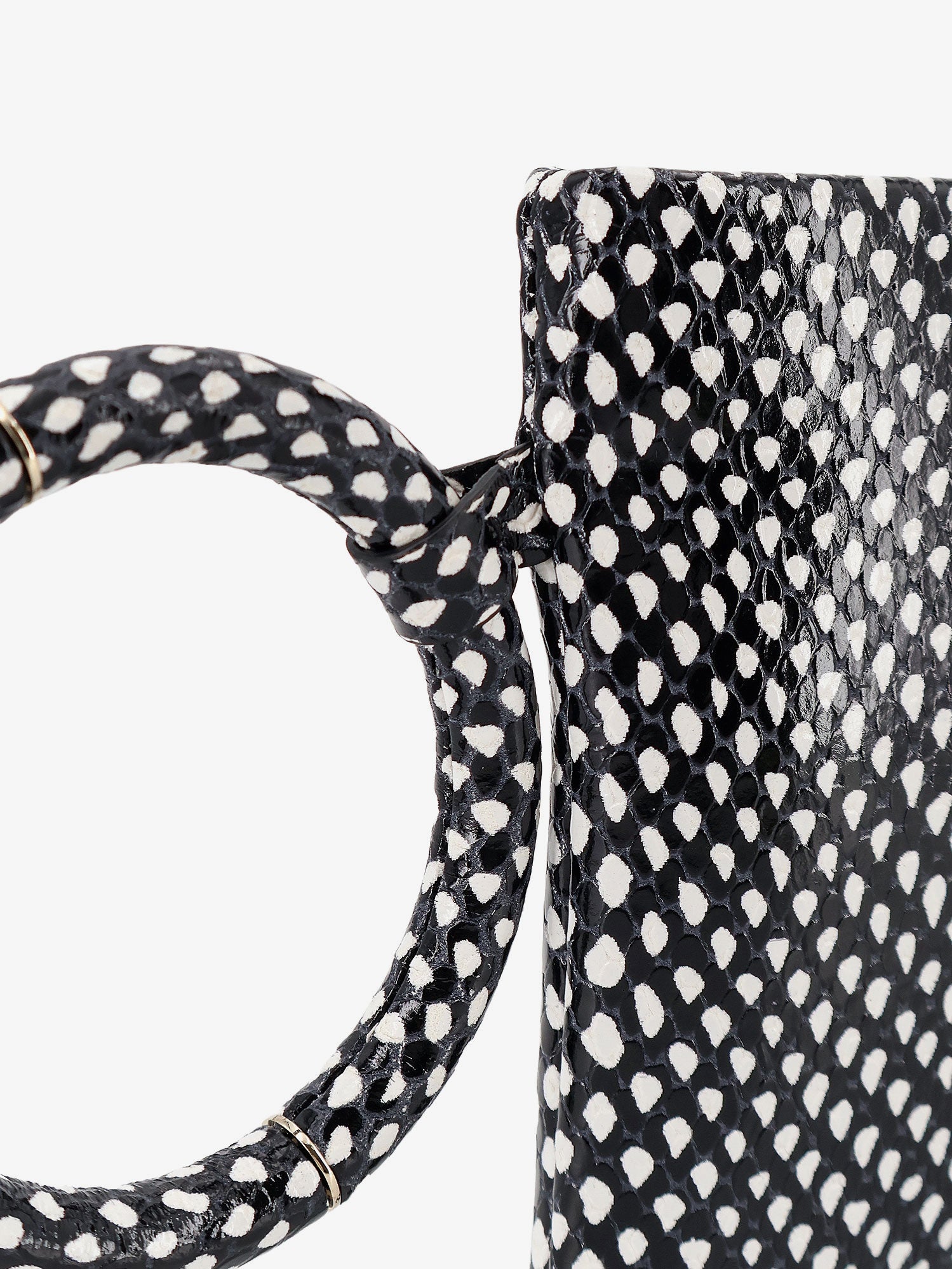 Tom Ford Aura Leather Clutch Bag With Snake Motif