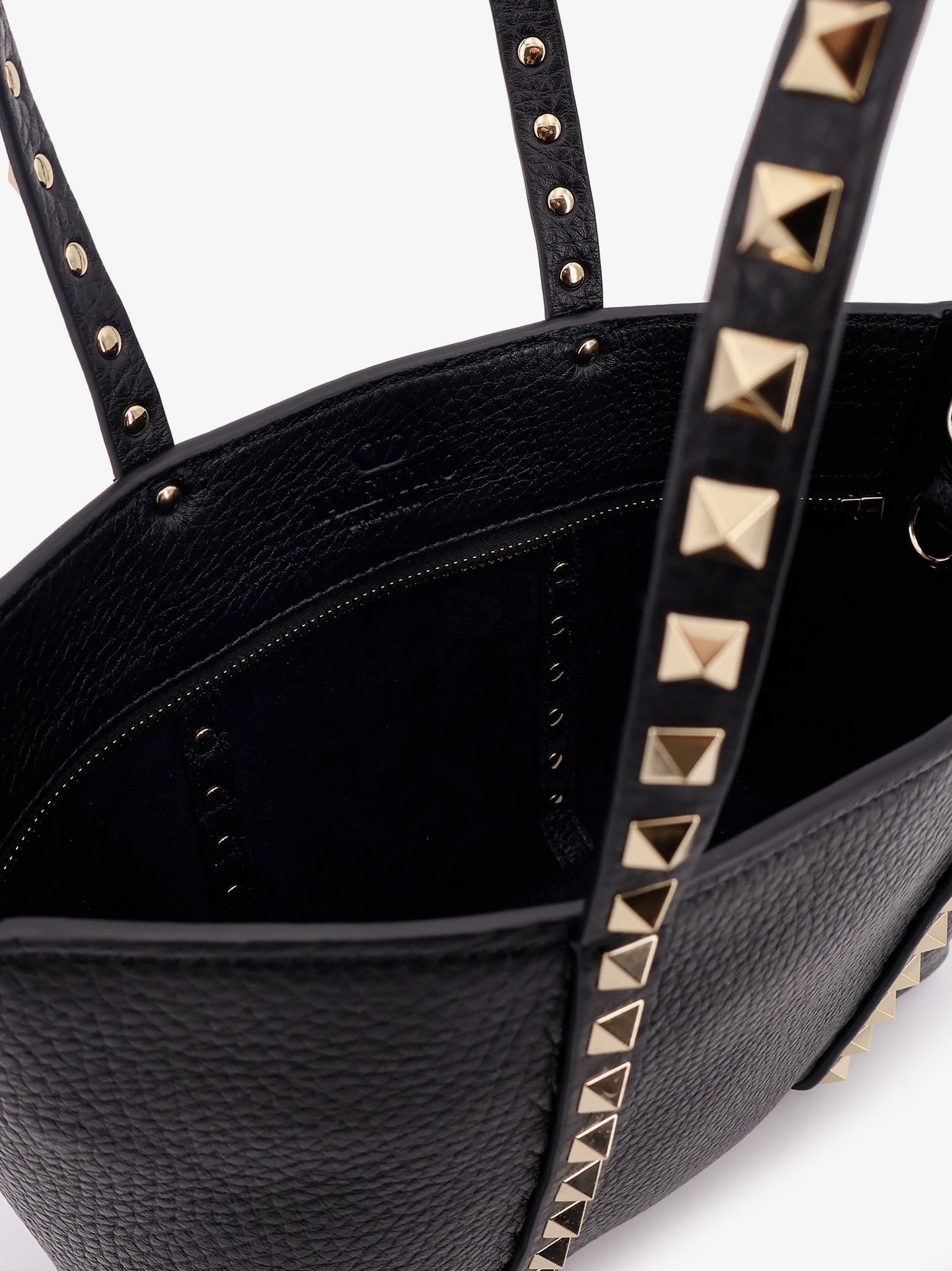 Valentino Valentino Garavani Rockstud Leather Shopping Bag