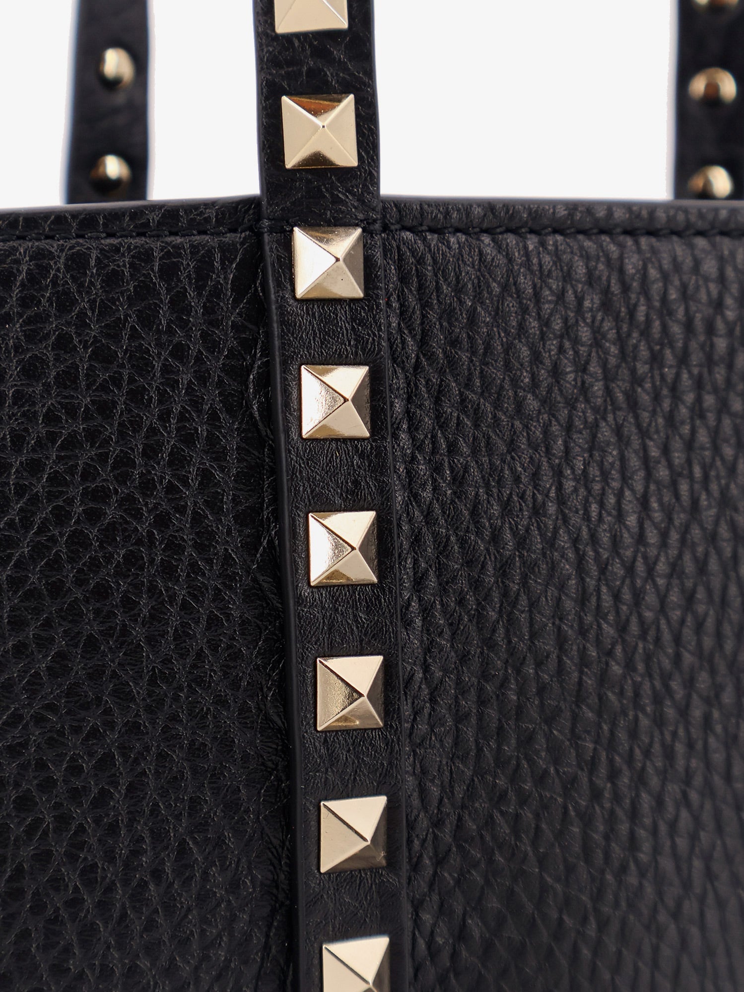 Valentino Valentino Garavani Rockstud Leather Shopping Bag