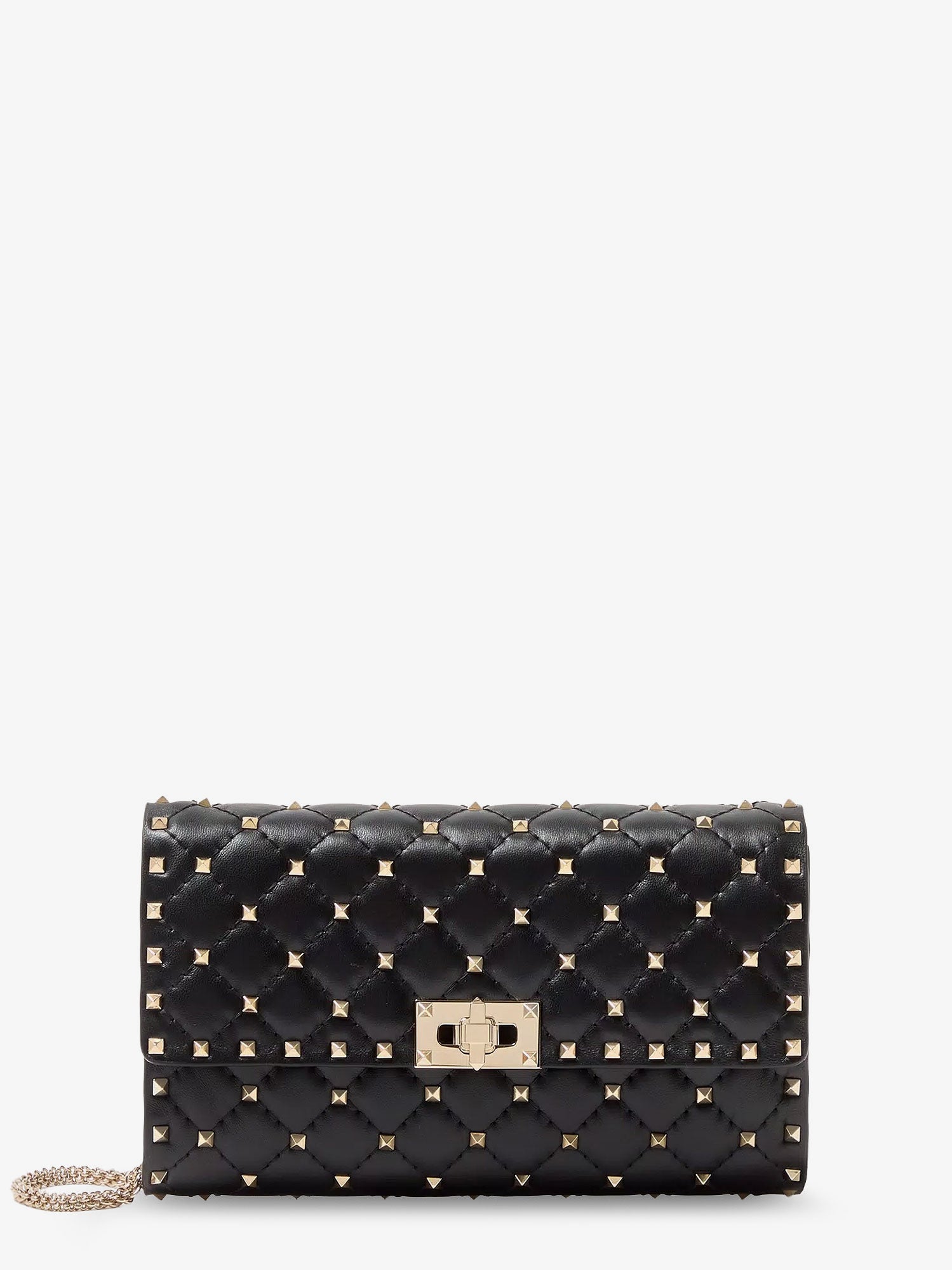 Valentino Rockstud Spike Leather Crossbody Bag With Iconic All-over Studs