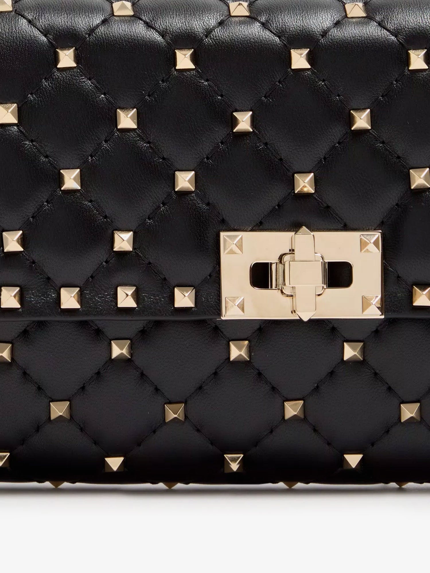 Valentino Rockstud Spike Leather Crossbody Bag With Iconic All-over Studs