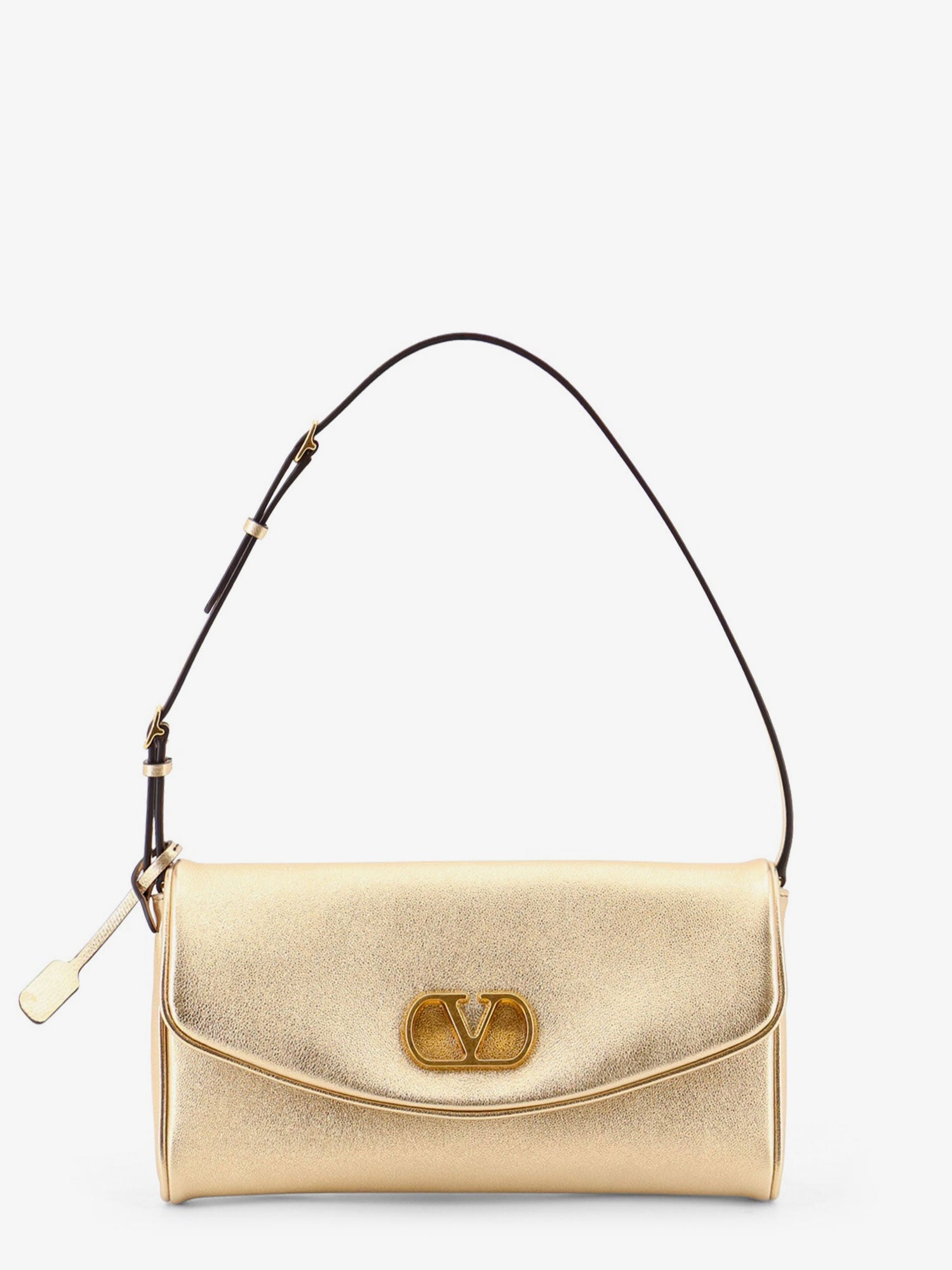 Valentino Devain Laminated Leather Shoulder Bag