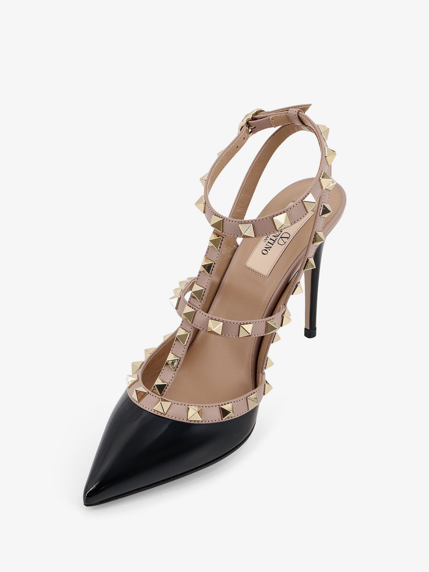 Valentino Rockstud Patent Leather Pumps With Iconic Studs