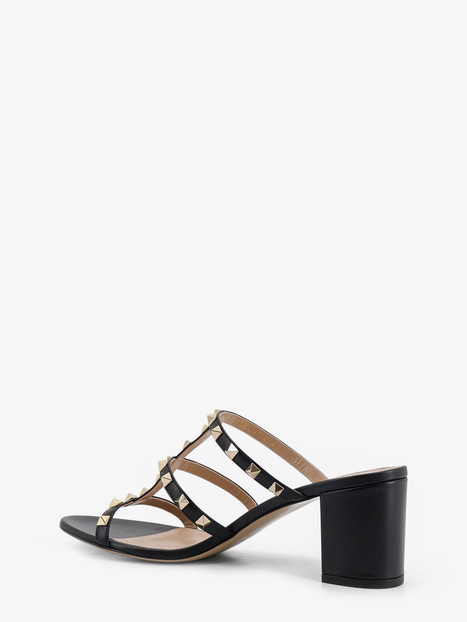 Valentino Rockstud Leather Sandals With Iconic Side Studs