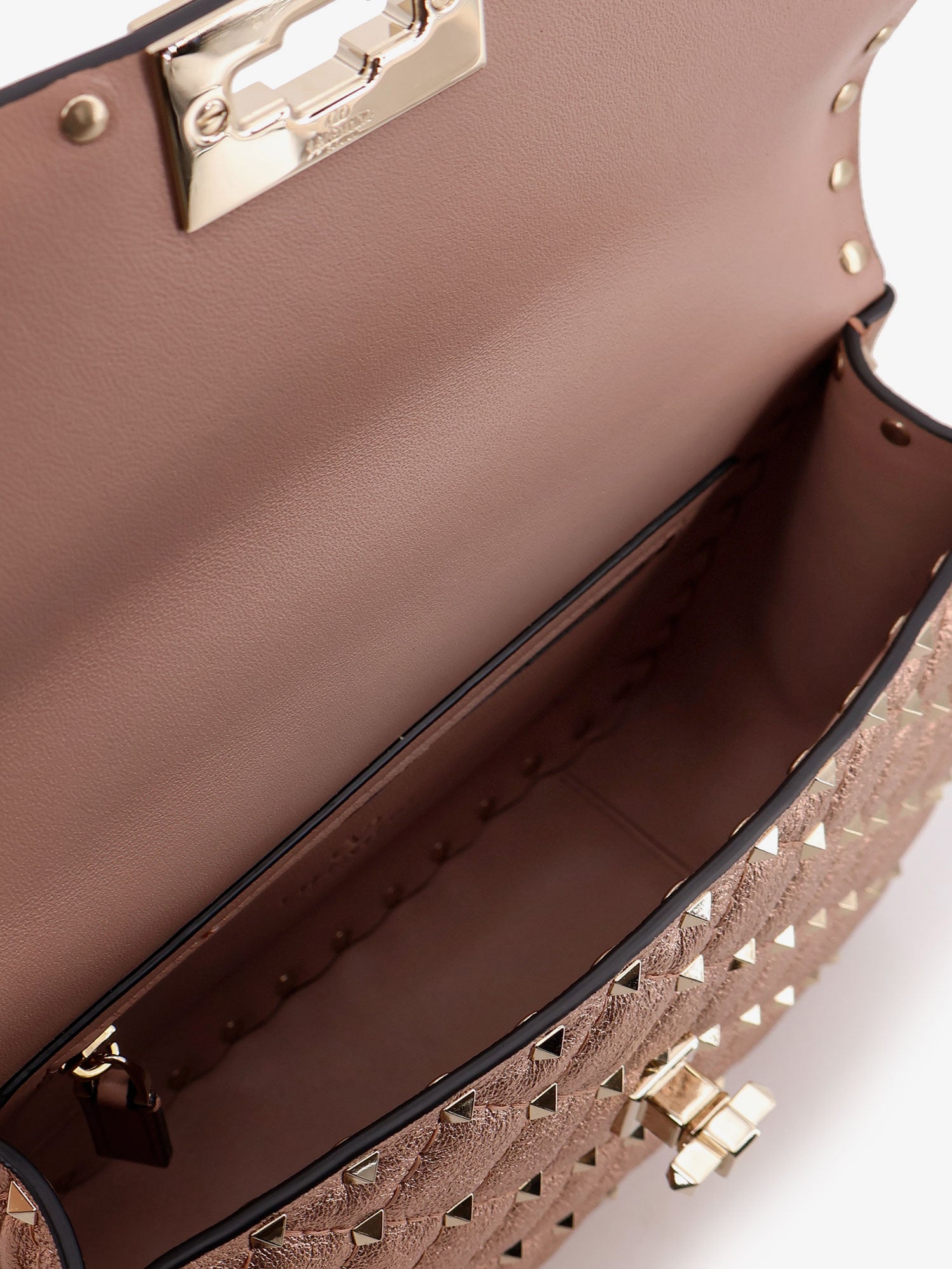 Valentino Laminated Leather Rockstud Spike Crossbody Bag