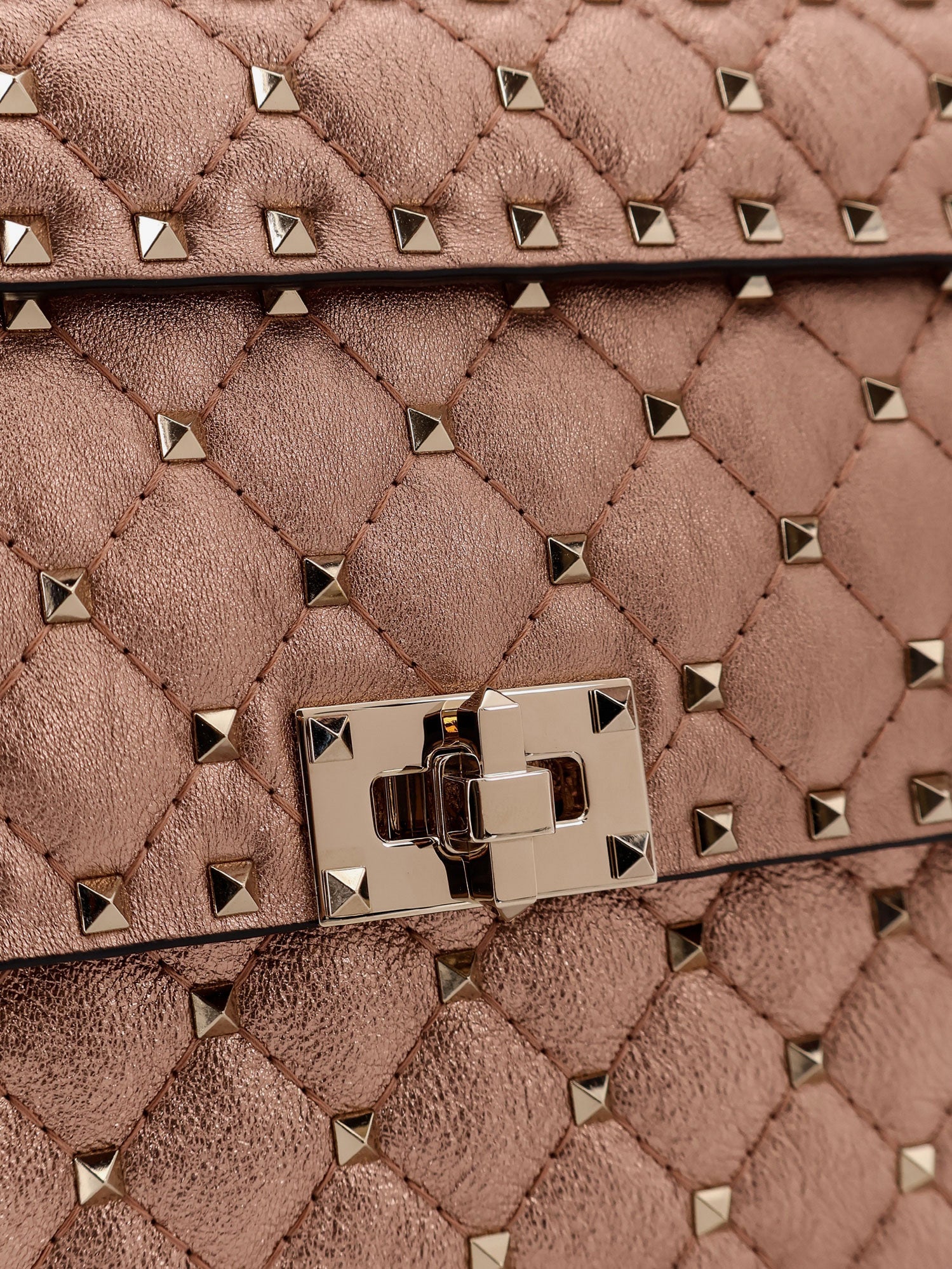 Valentino Laminated Leather Rockstud Spike Crossbody Bag