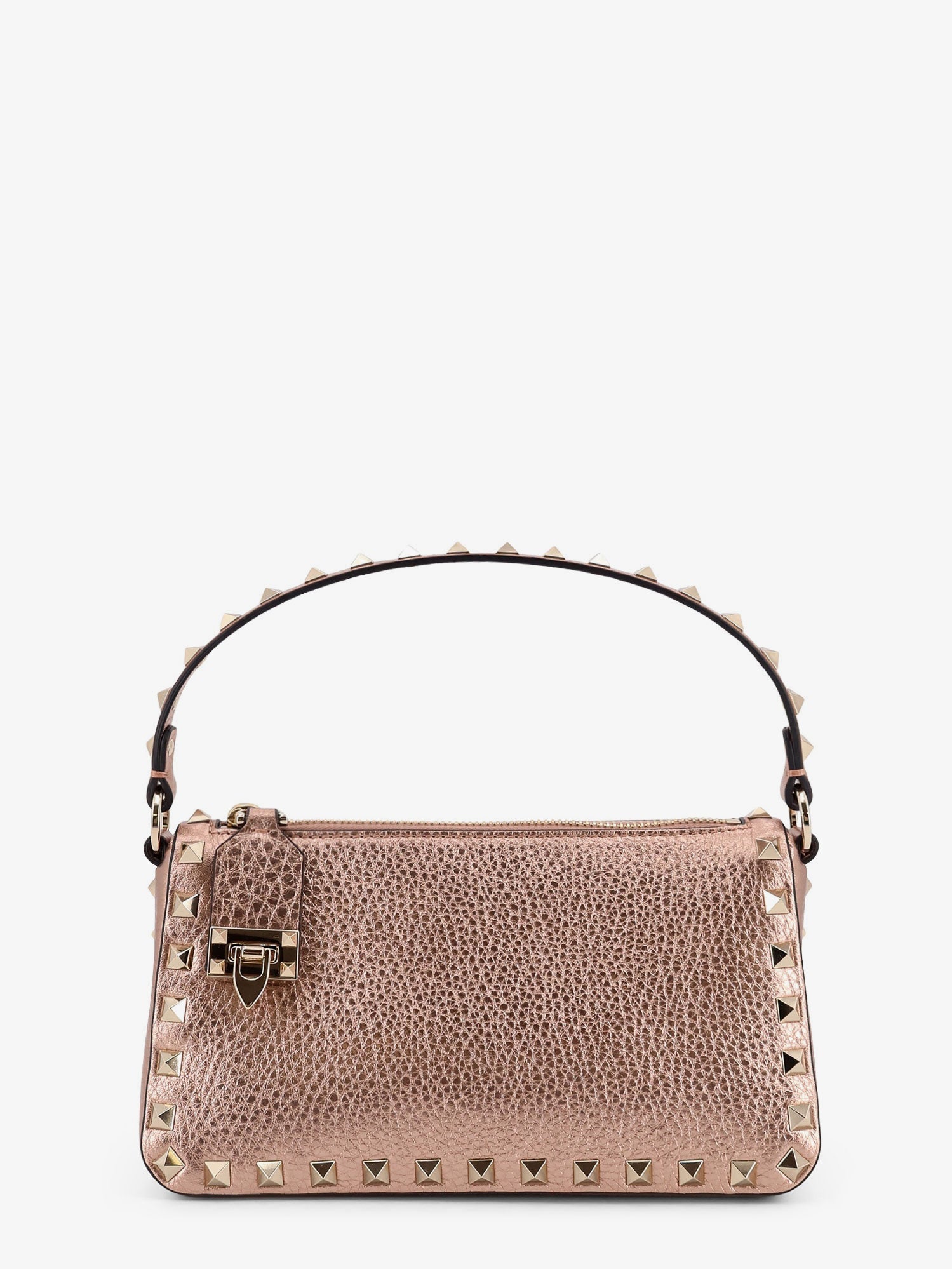 Valentino Rockstud Laminated Leather Crossbody Bag