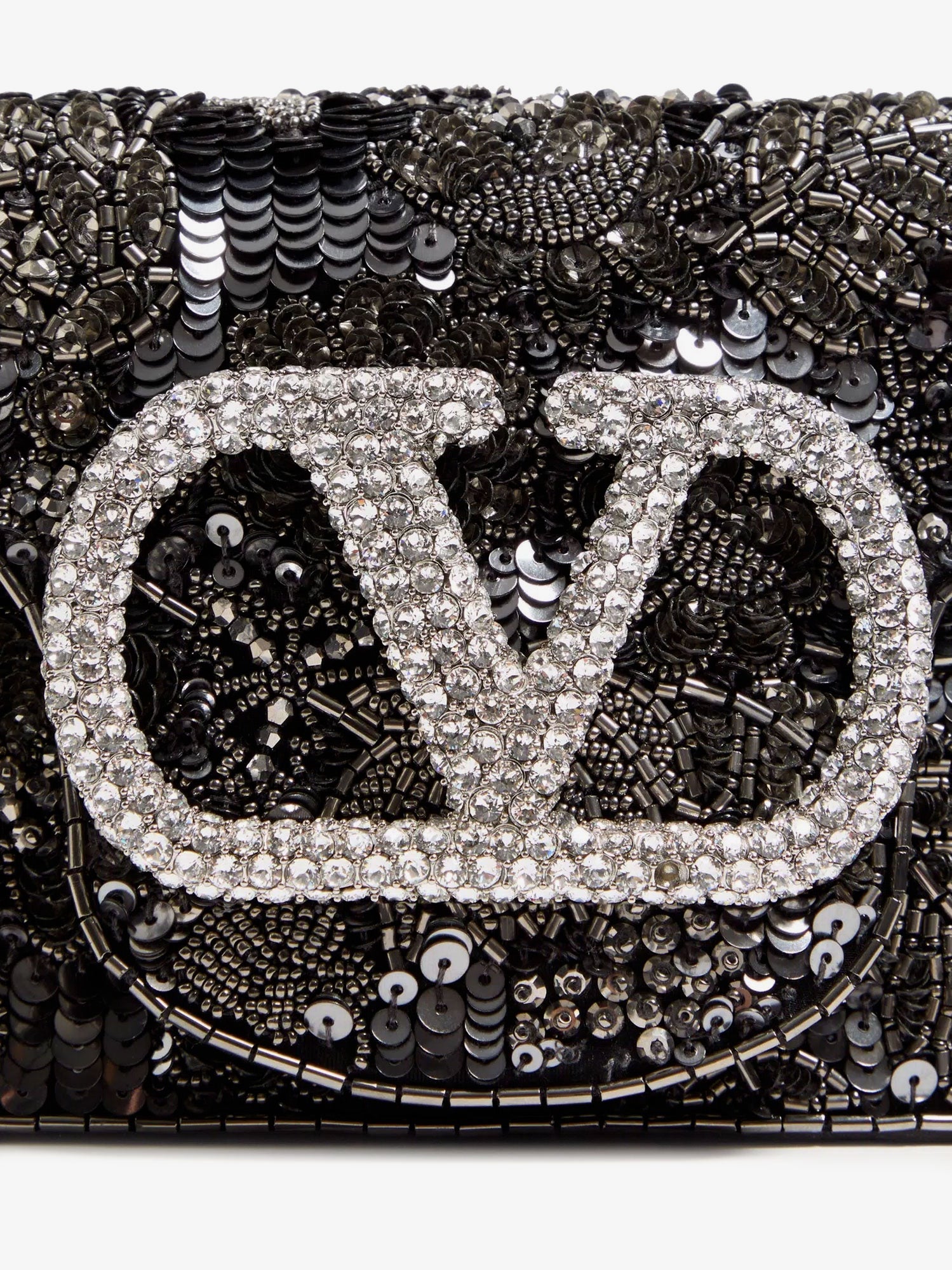 Valentino Valentino Garavani Loco' Embroidered Satin Crossbody Bag