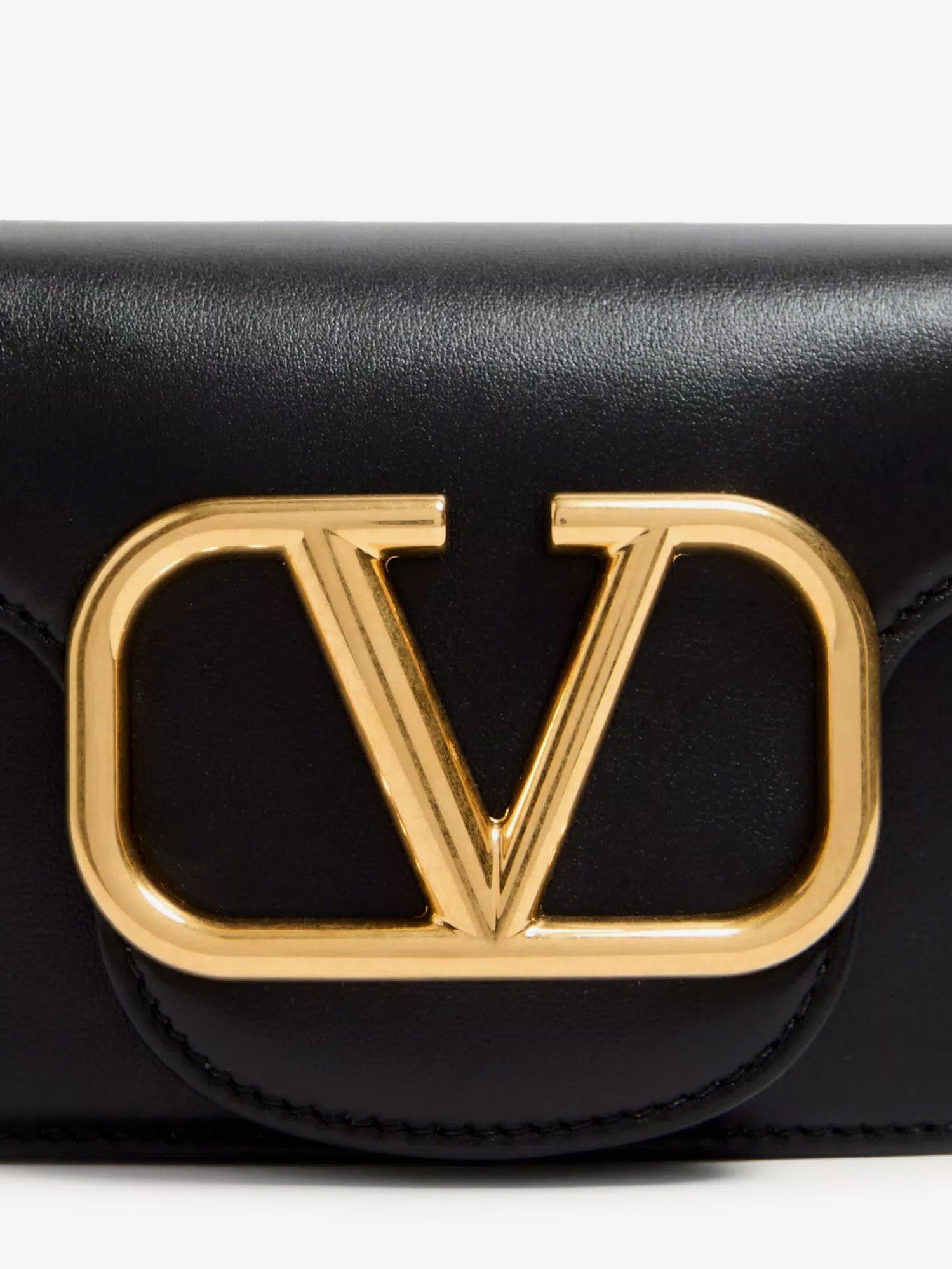 Valentino Locò Leather Shoulder Bag
