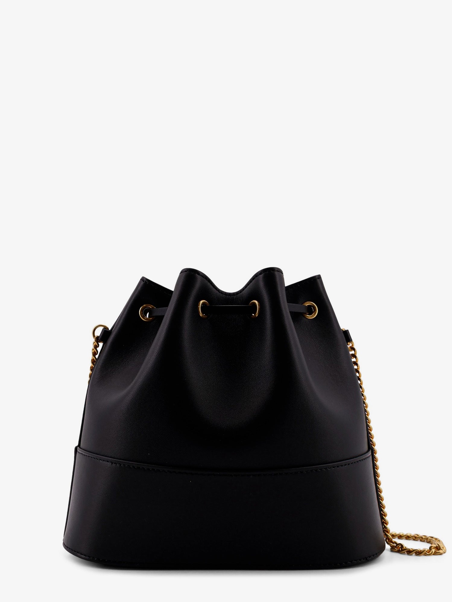 Valentino Leather Bucket Bag With Vlogo Signature