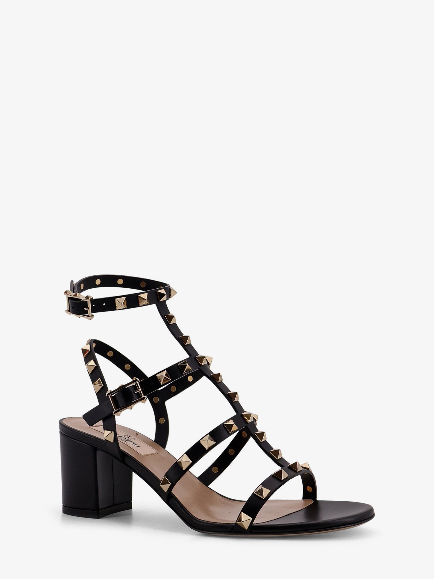Valentino Rockstud Leather Sandals With Iconic Studs