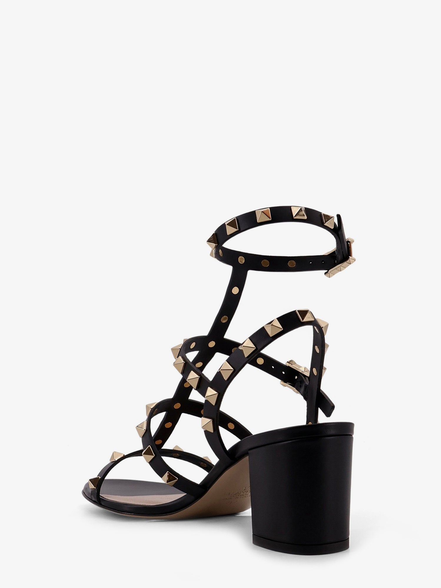 Valentino Rockstud Leather Sandals With Iconic Studs