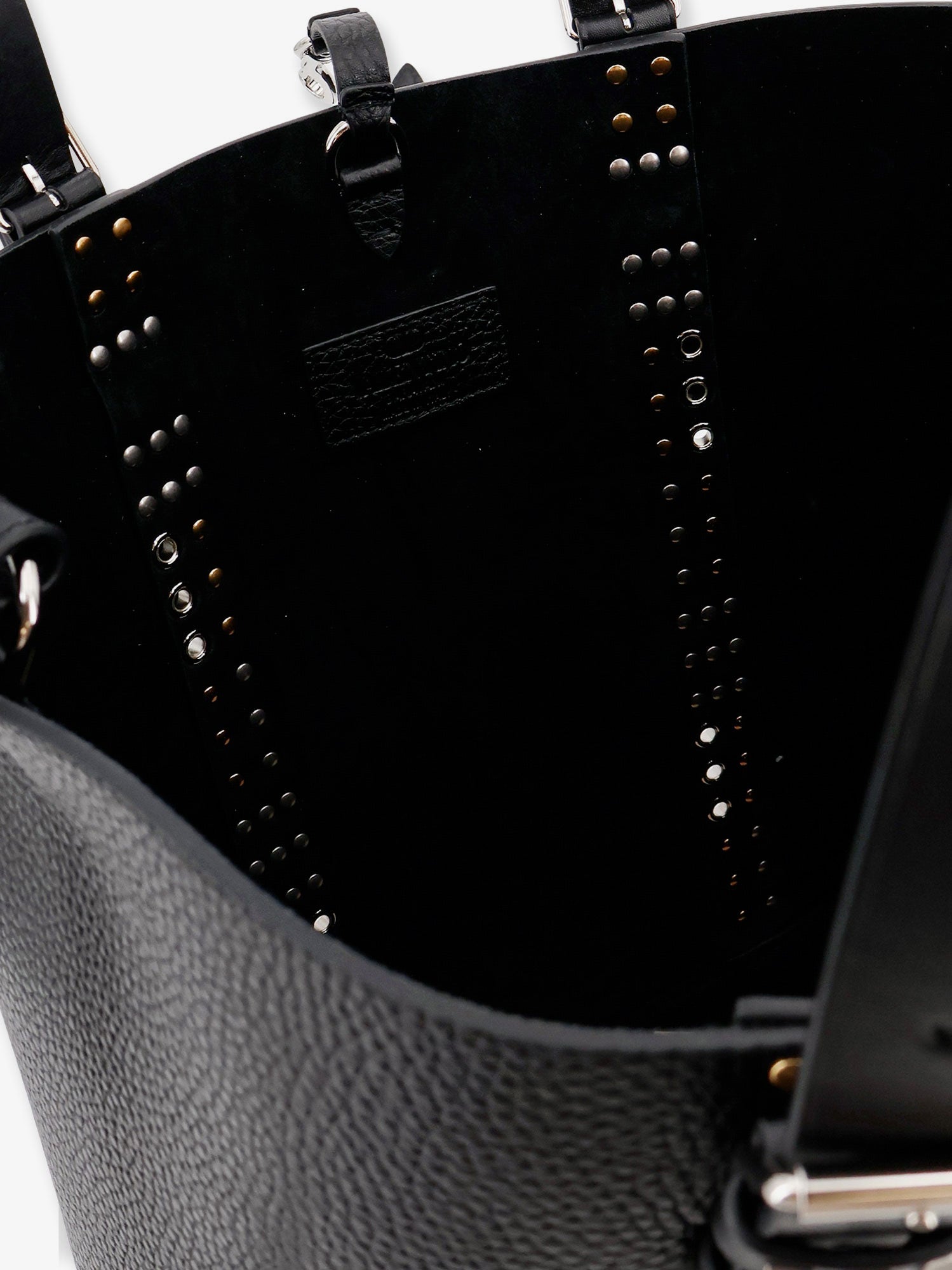 Valentino Leather Shoulder Bag With Iconic Studs