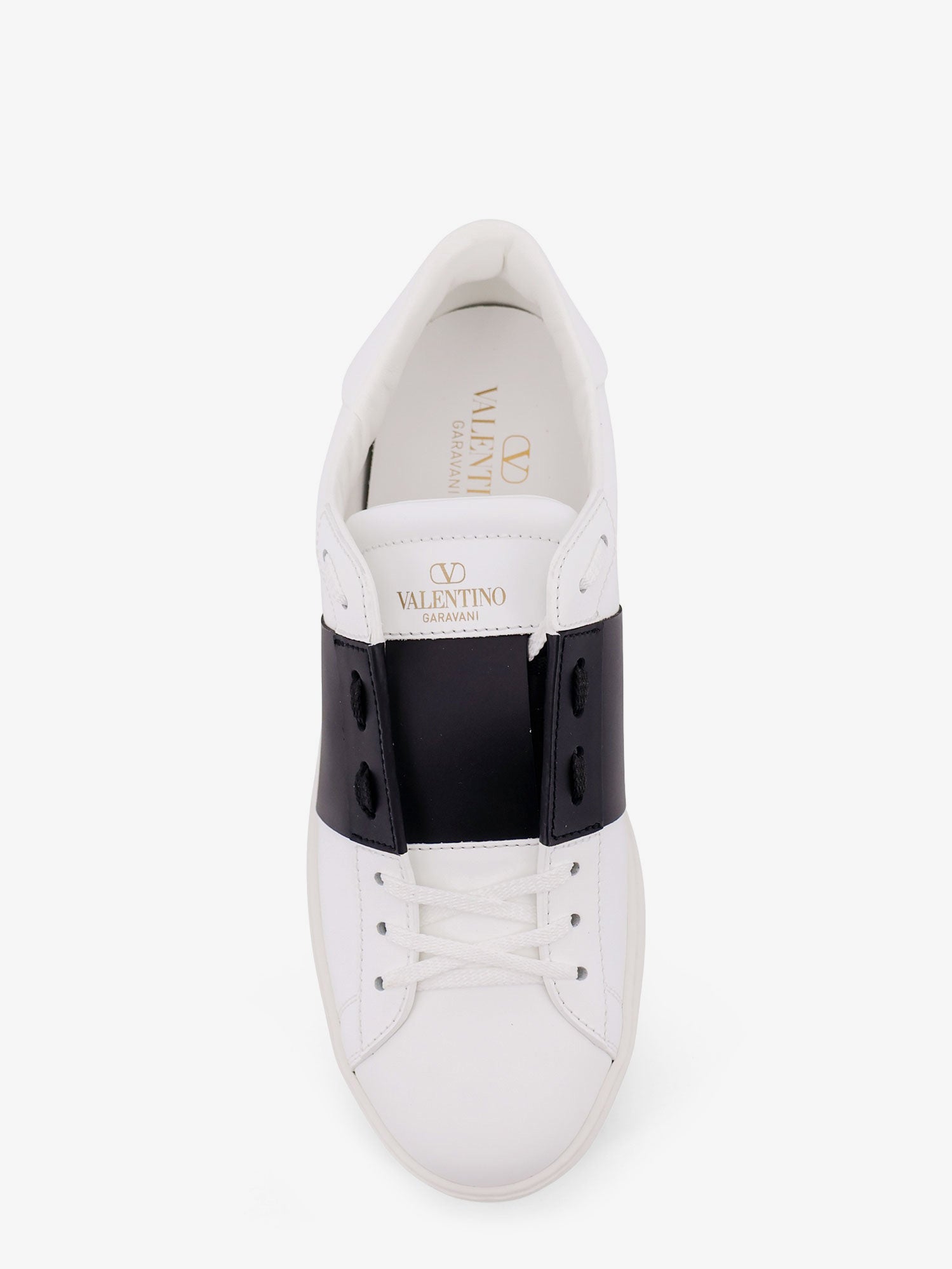 Valentino Open Leather Sneakers
