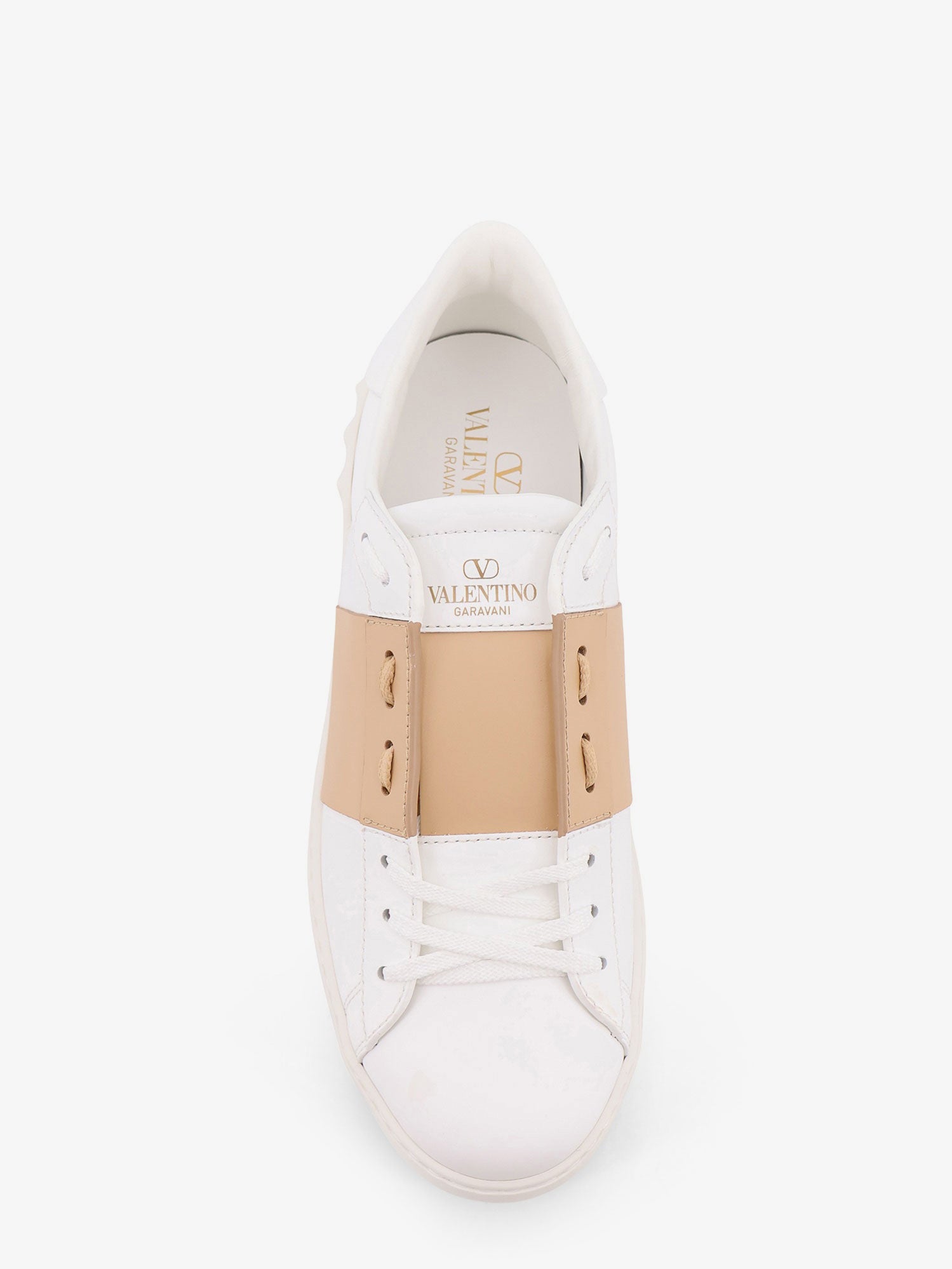 Valentino Open Leather Sneakers