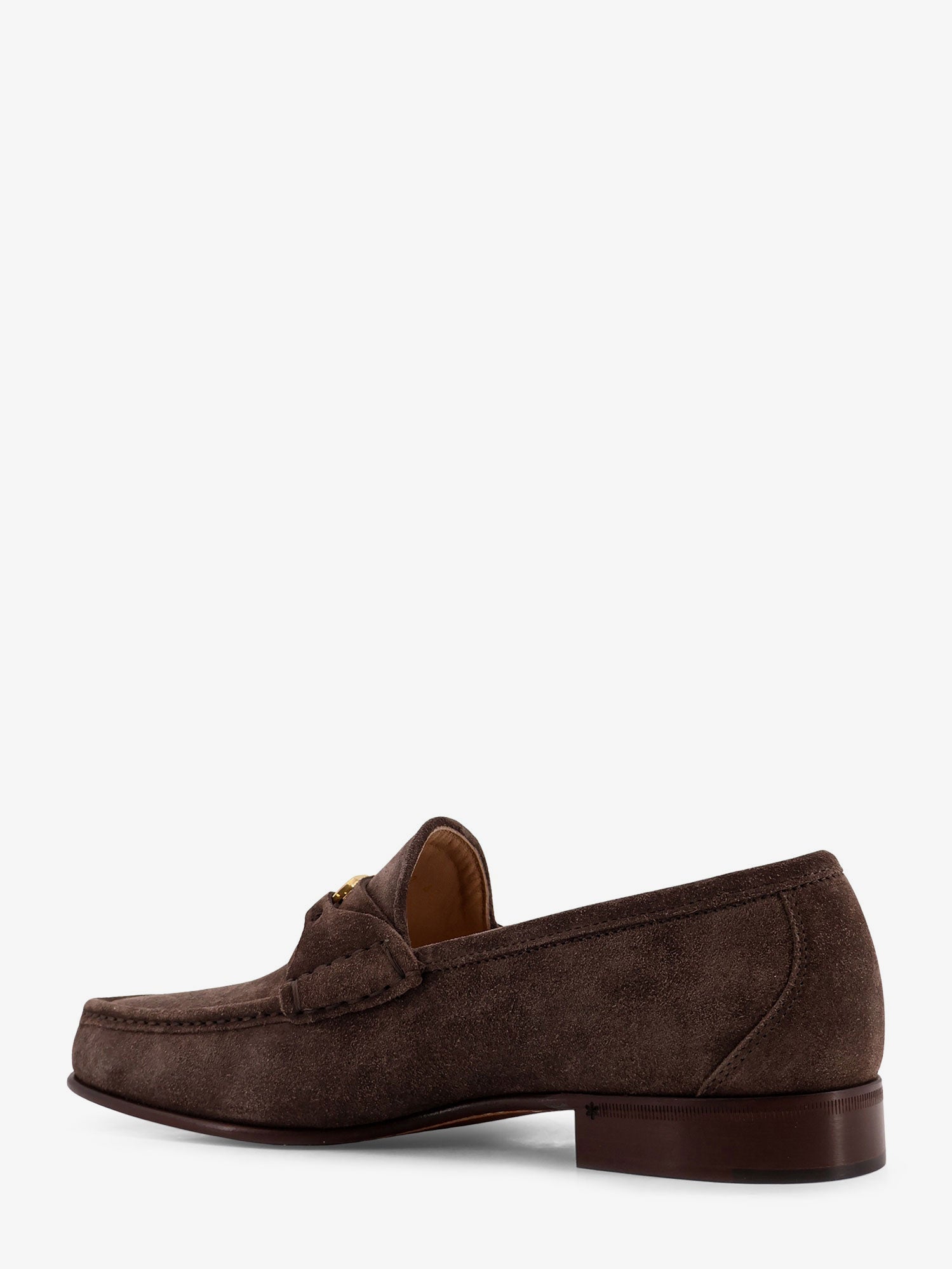 Valentino Suede Loafers With Metal Vlogo Signature