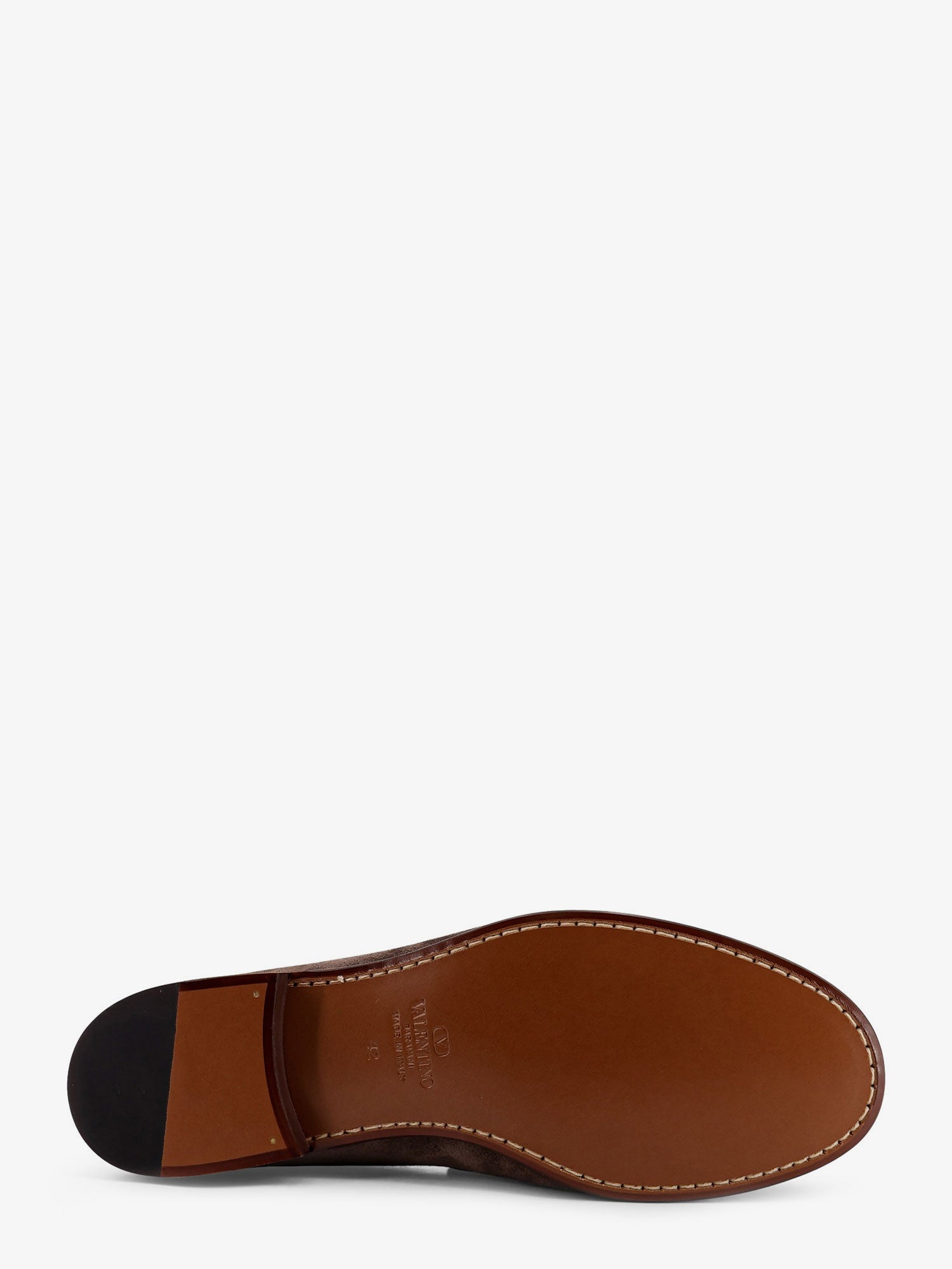 Valentino Suede Loafers With Metal Vlogo Signature