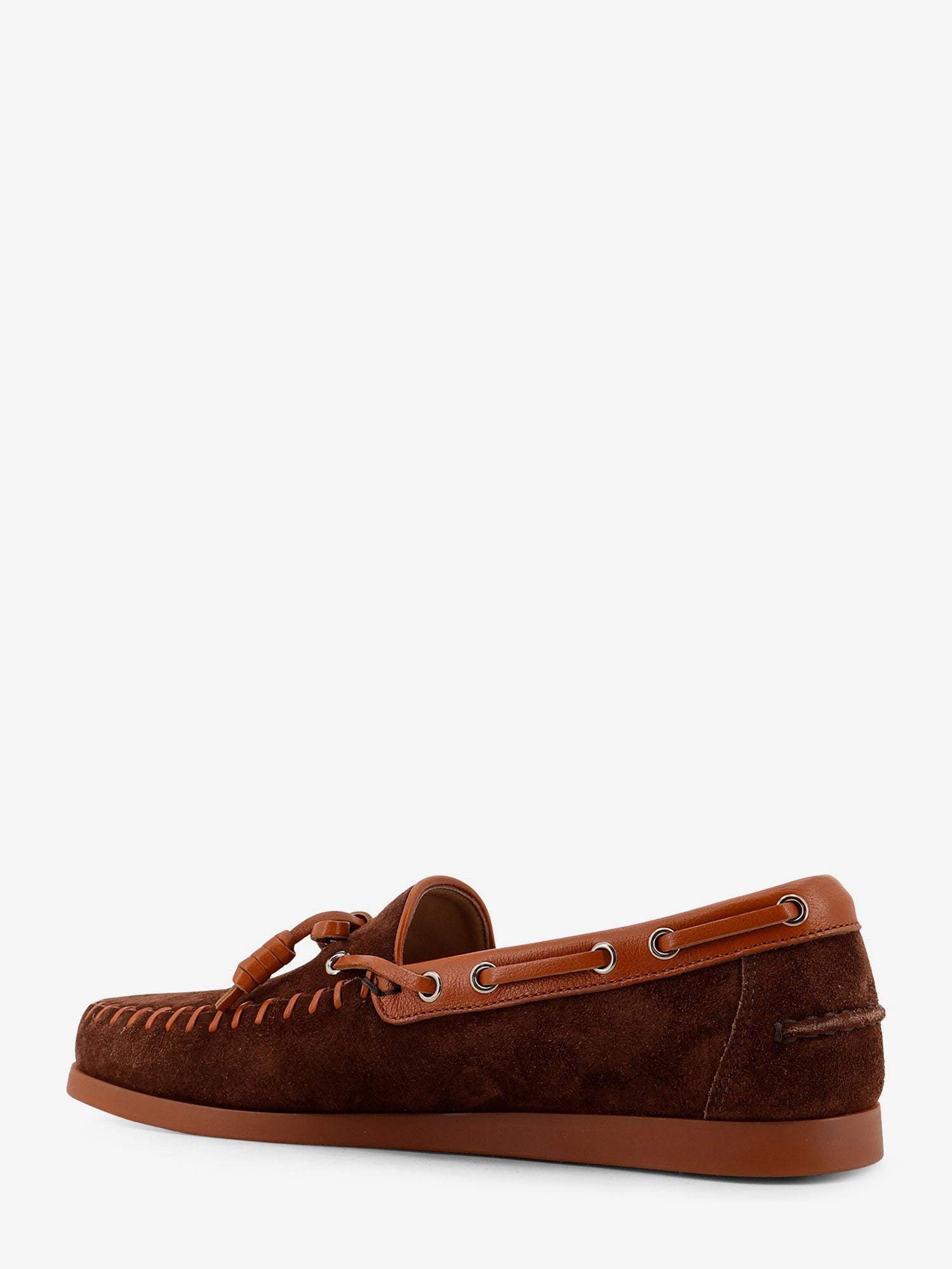 Valentino Palm Avenue Leather And Suede Boat Shoe
