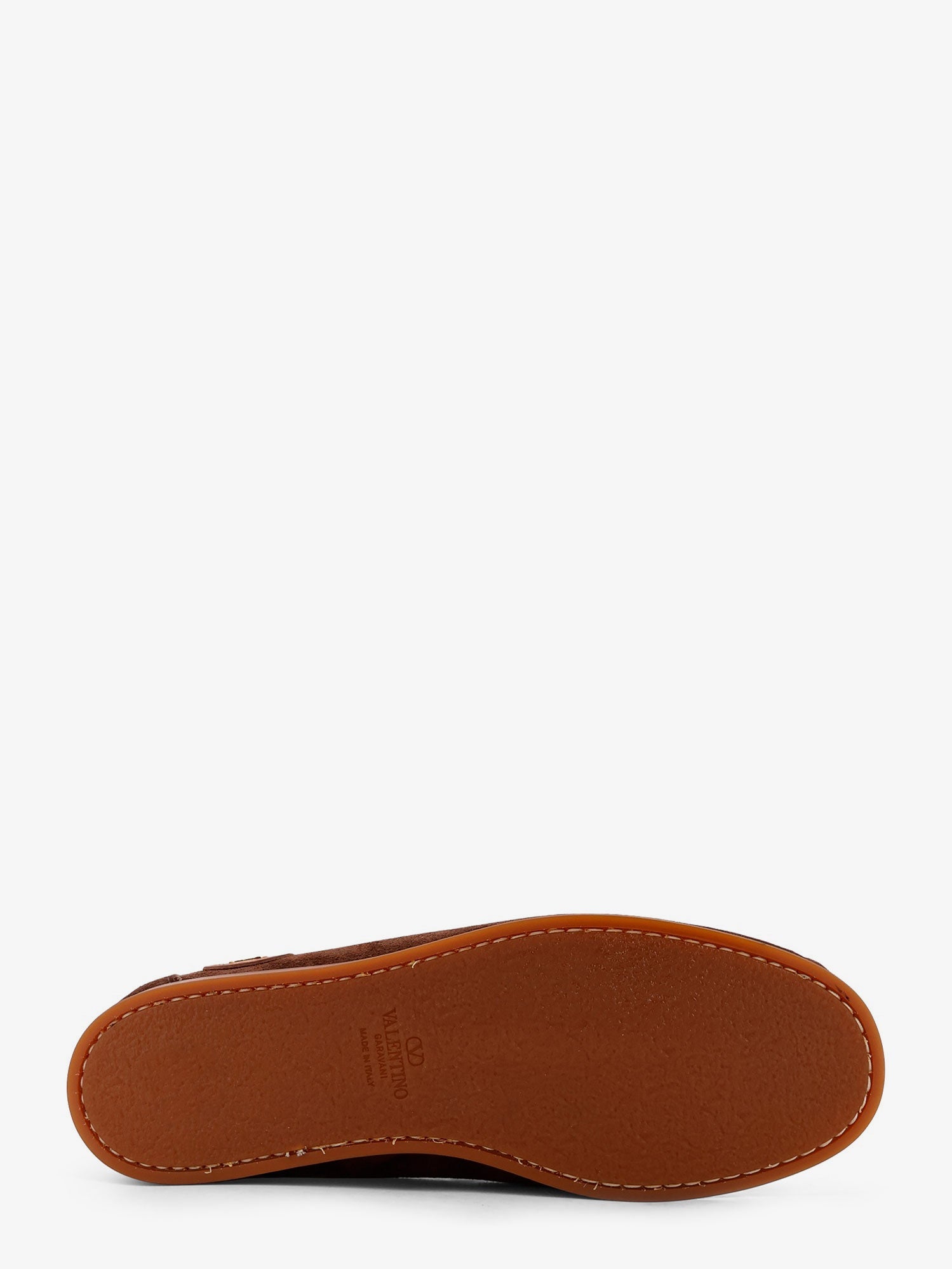 Valentino Palm Avenue Leather And Suede Boat Shoe