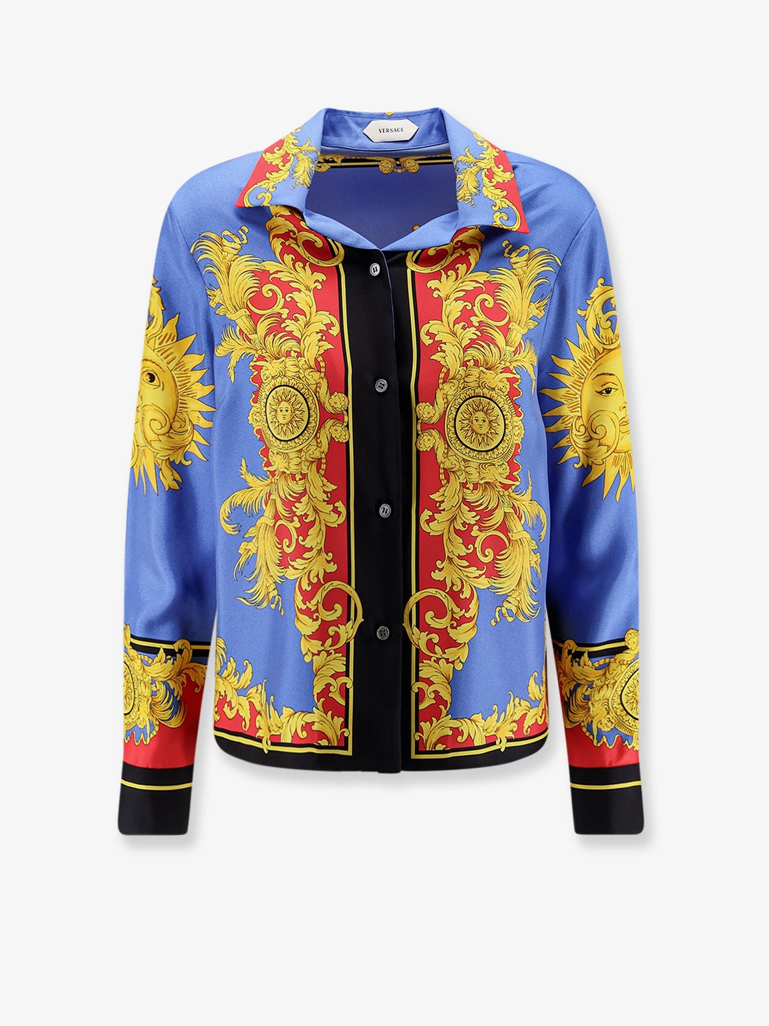 Versace Multicolor Silk Shirt