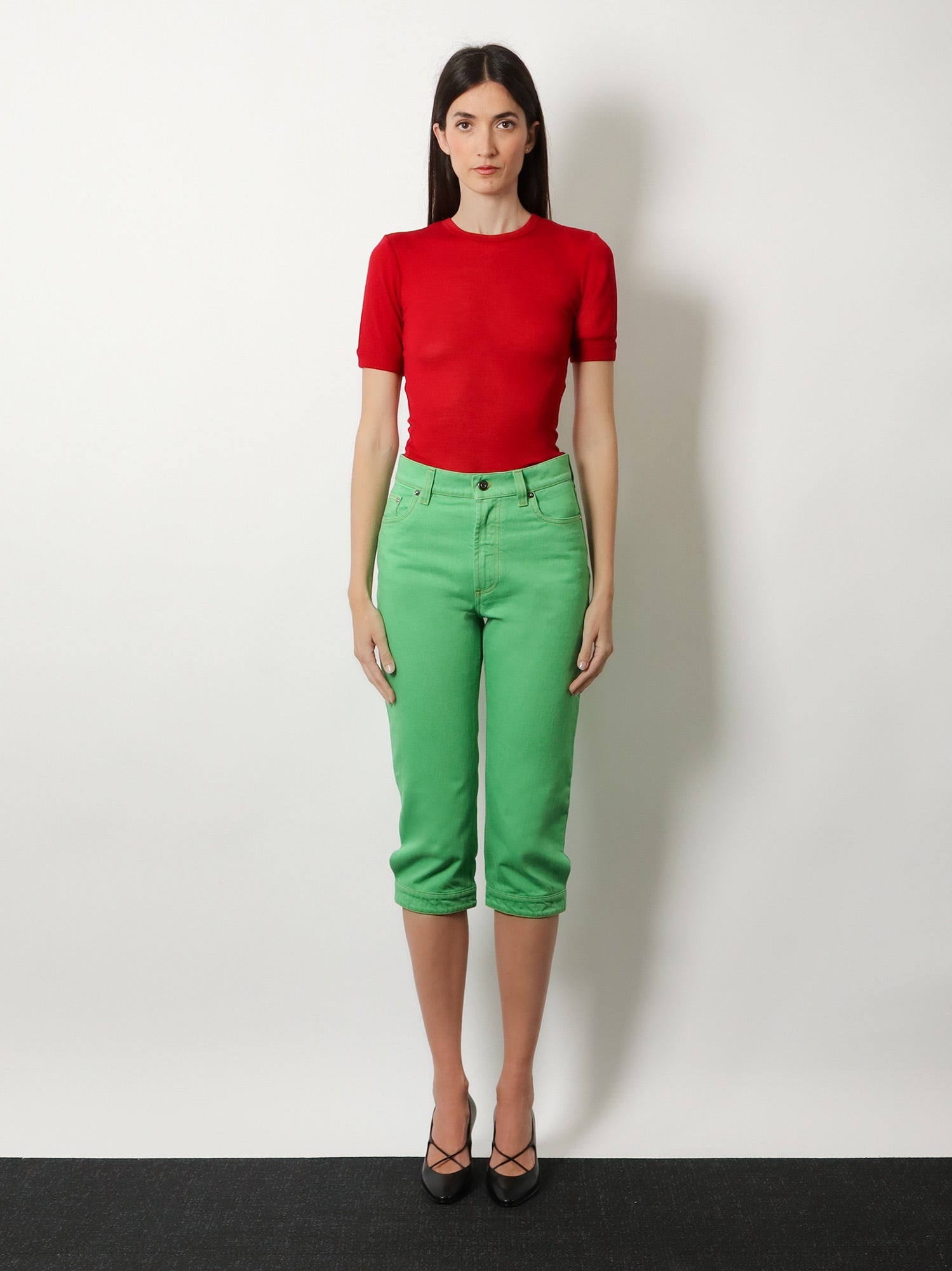 Versace Ribbed Cotton T-shirt