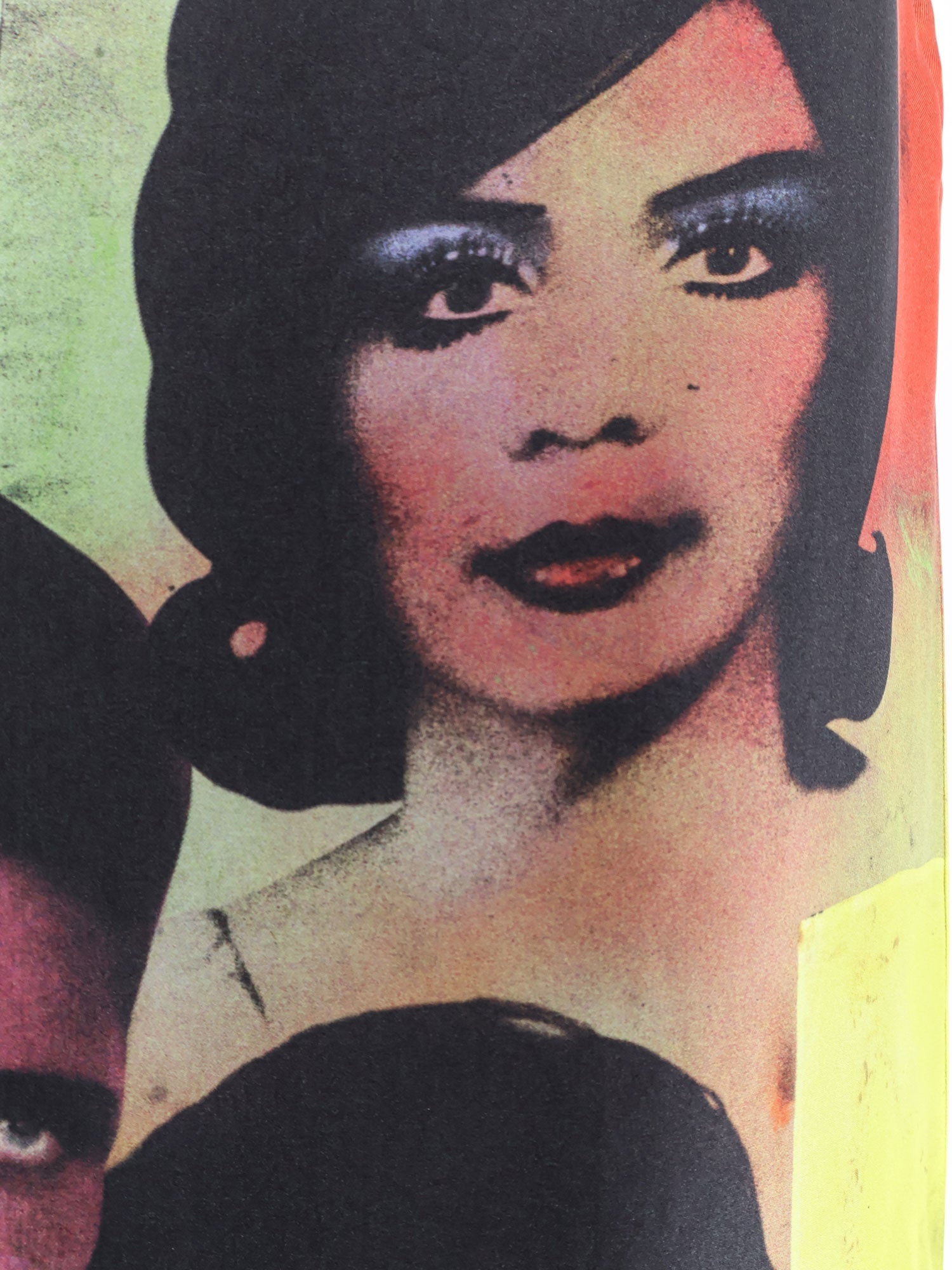 Versace Printed Silk Twill Midi Skirt