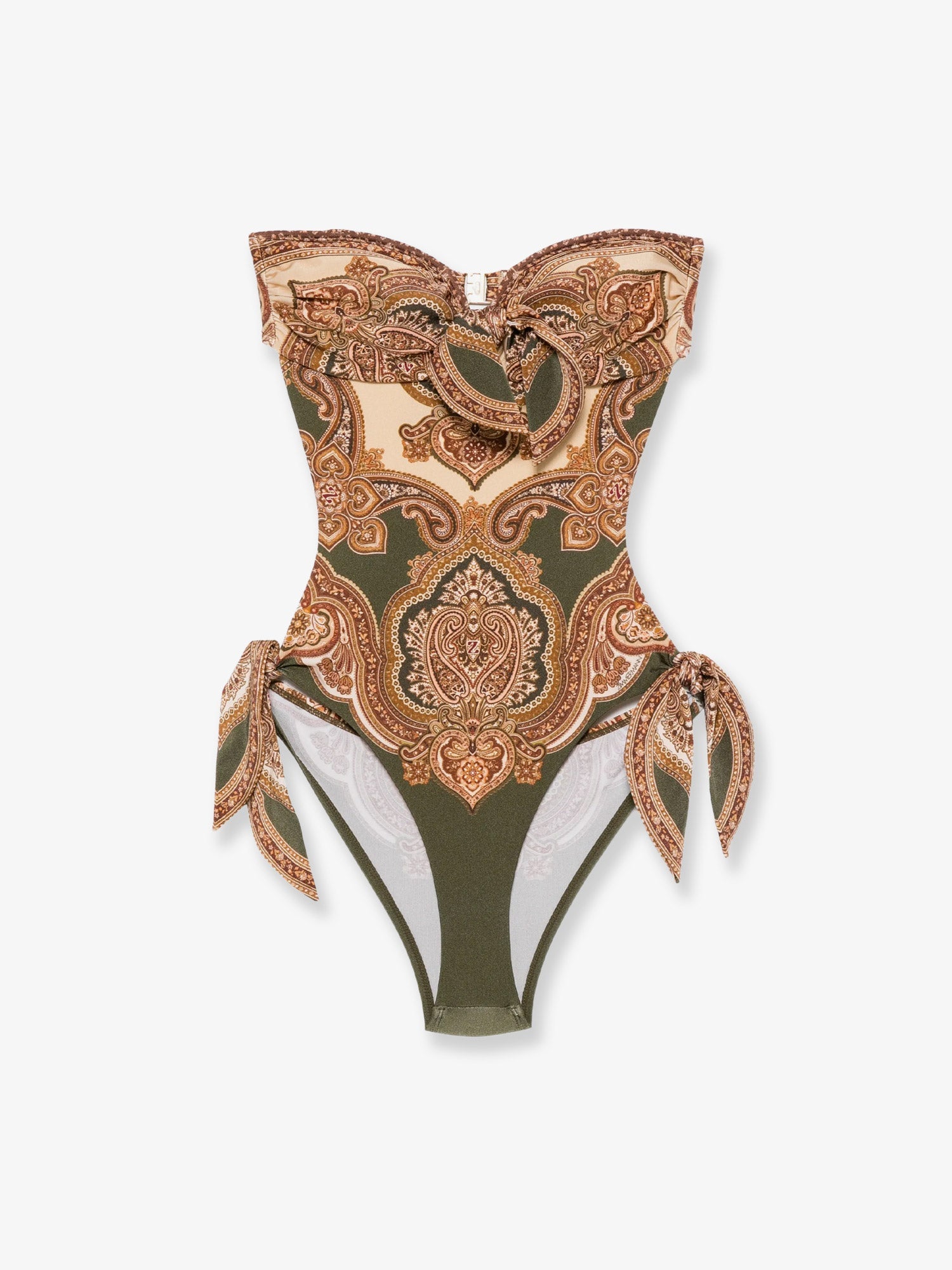 Zimmermann Mahon Nylon One-piece Swimsuit With Paisley Print