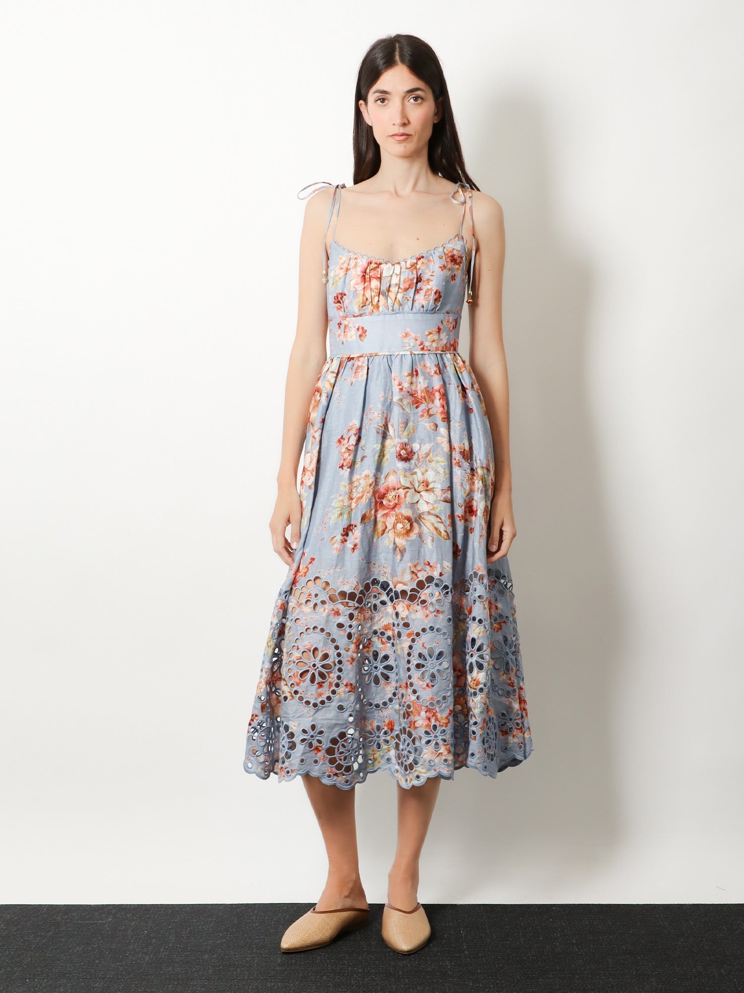 Zimmermann Awaken Long Linen Dress
