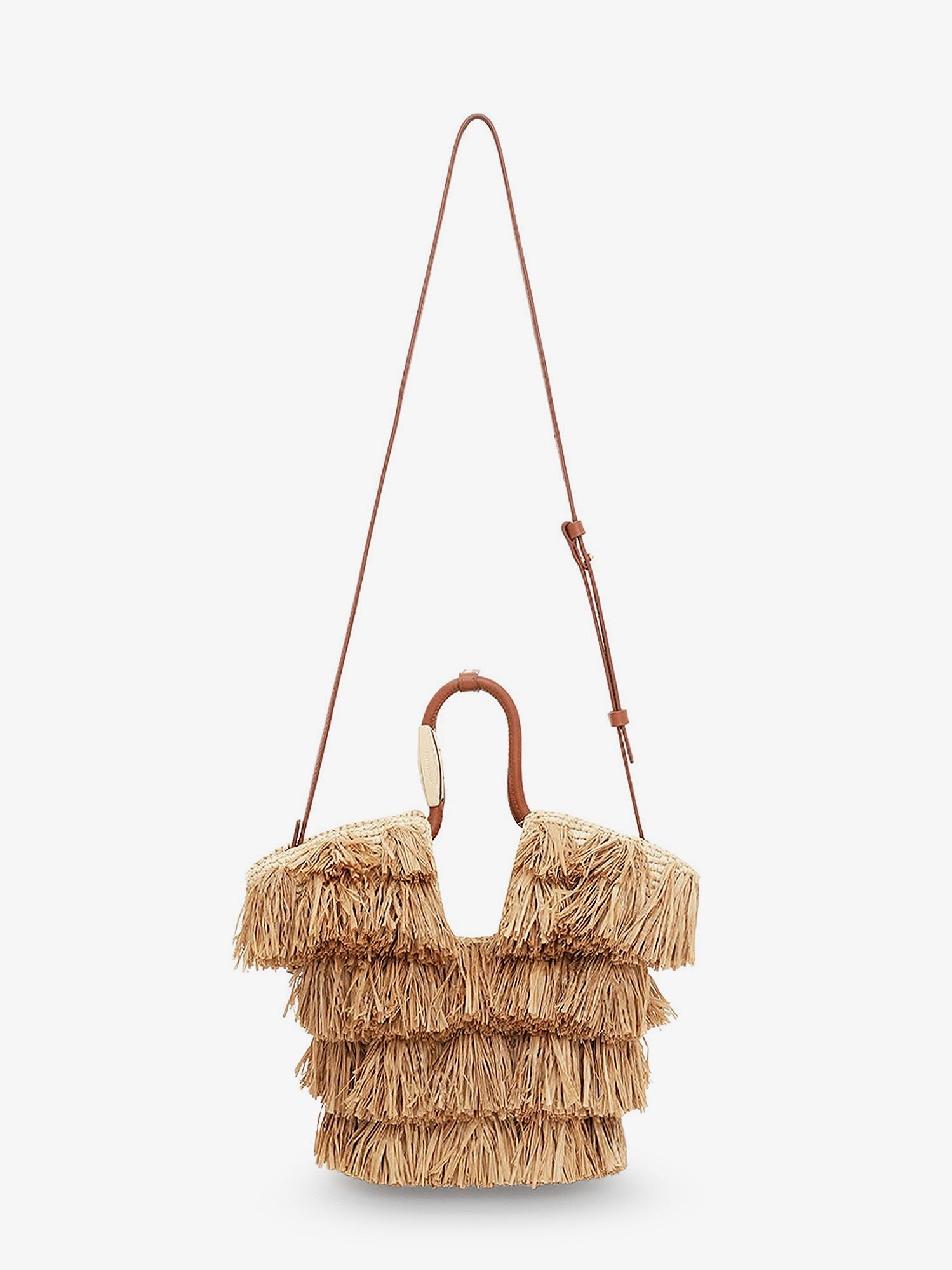 Zimmermann Golden Time Crossbody Bag With Fringe