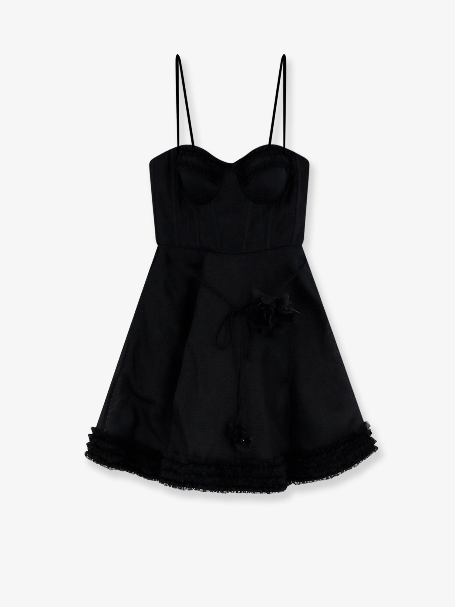 Zimmermann Luna Linen And Silk Blend Mini Dress