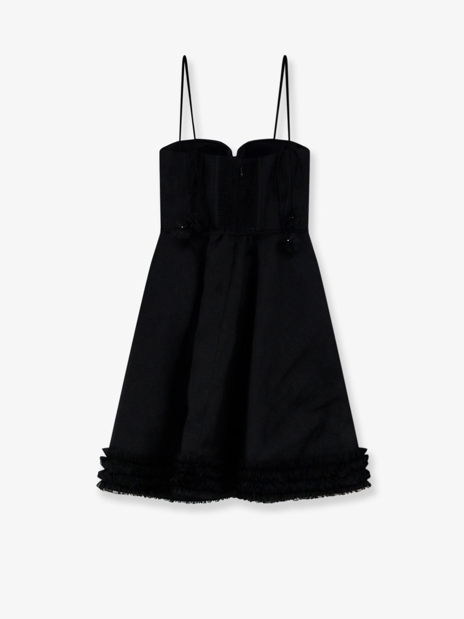 Zimmermann Luna Linen And Silk Blend Mini Dress