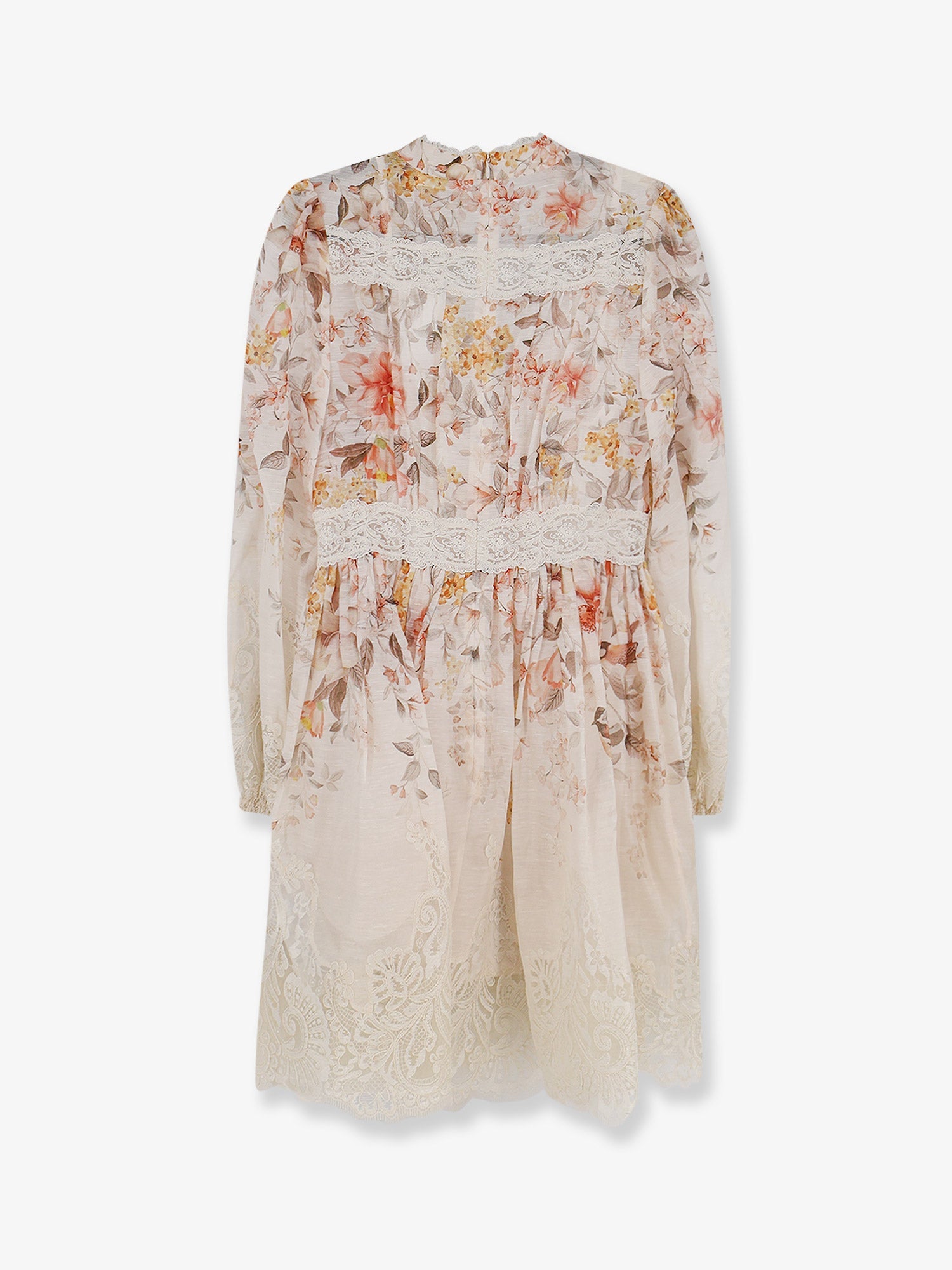 Zimmermann Luna Linen And Silk Dress