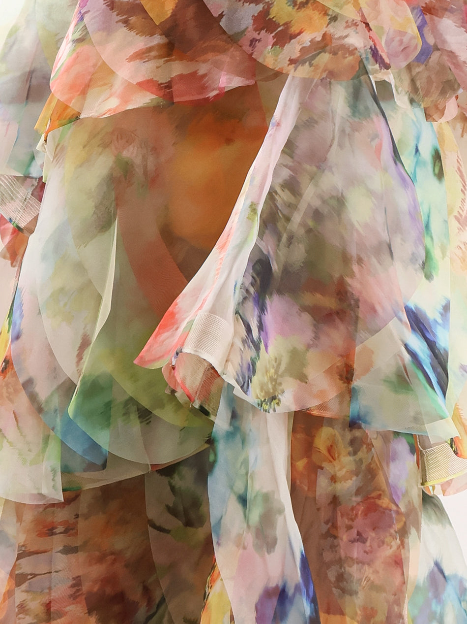 Zimmermann Luna Fanned Maxi Skirt