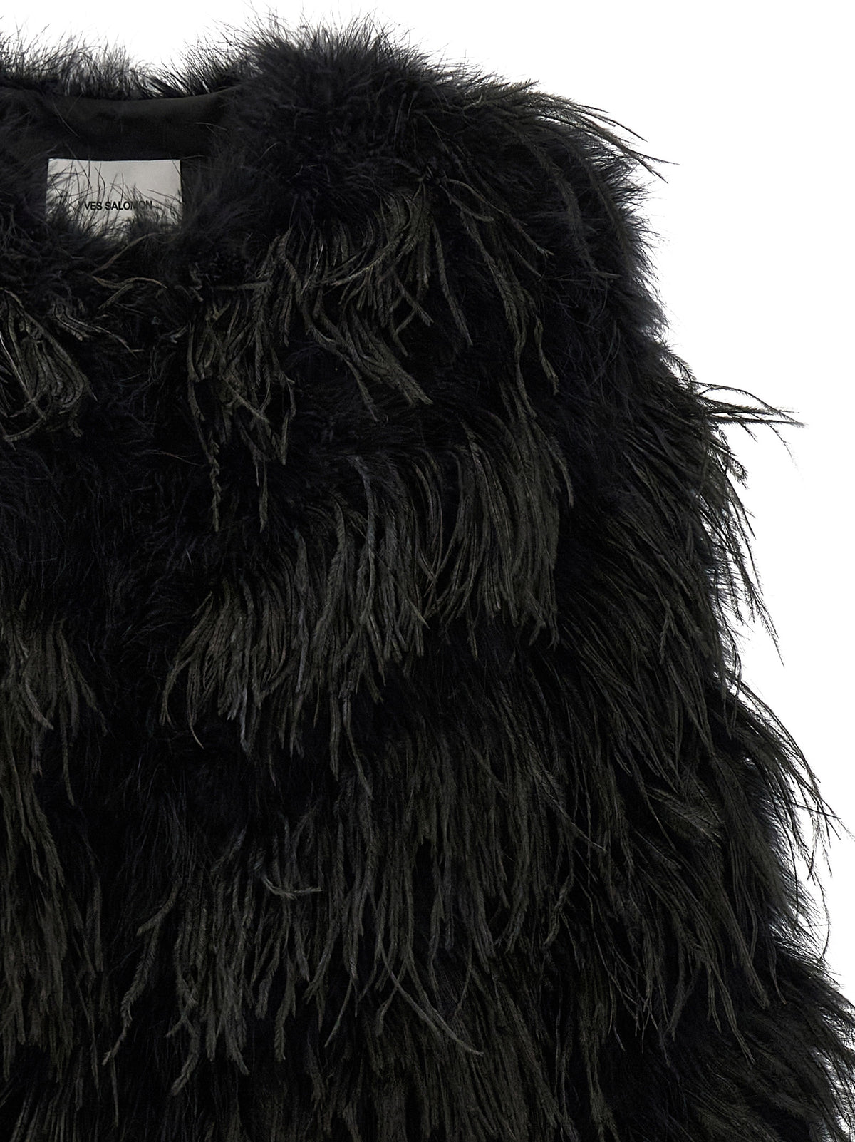 Yves Salomon Feather Caban