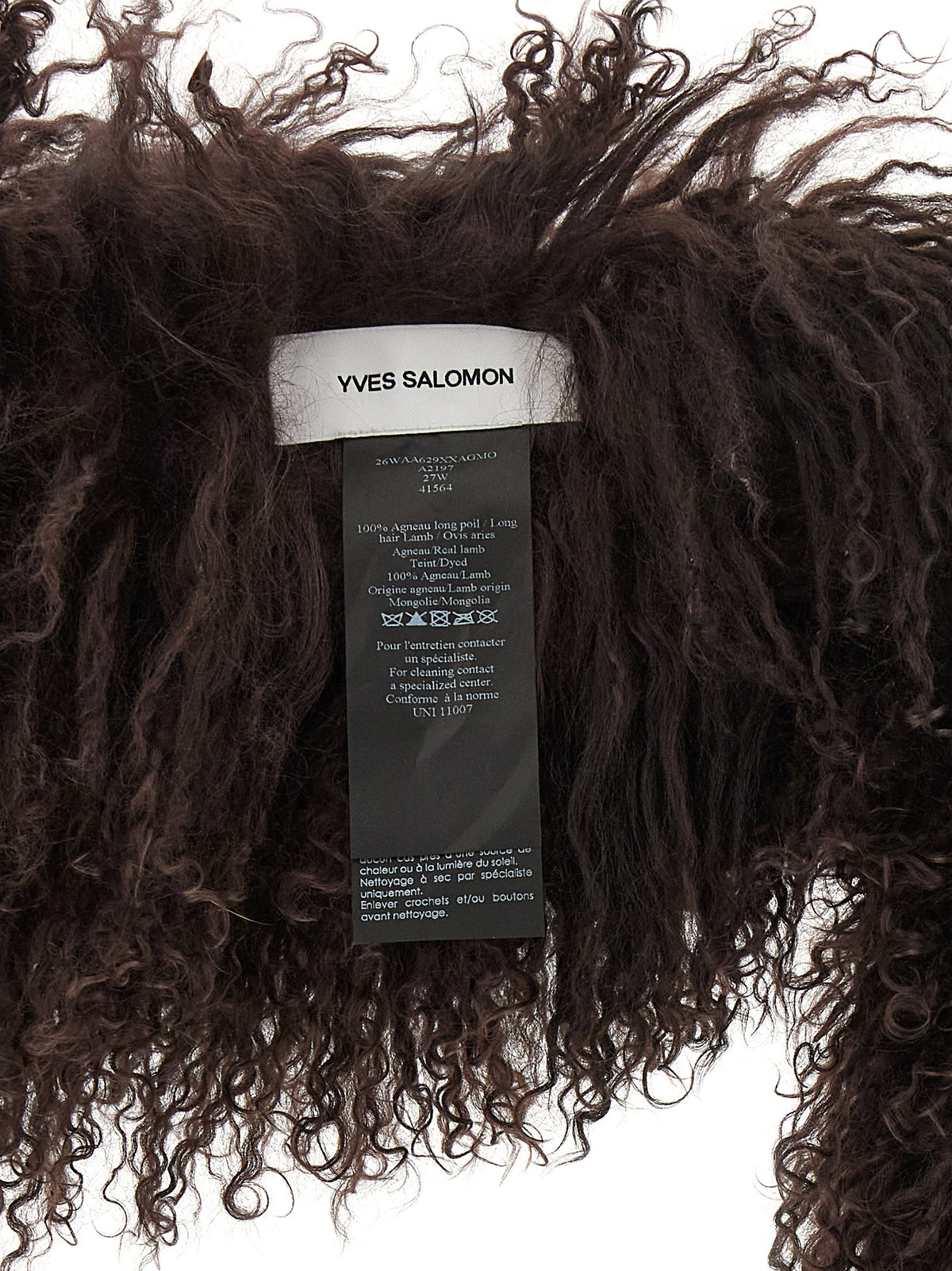 Yves Salomon Mongolian Sheepskin Scarf