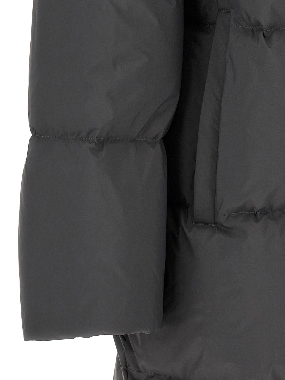 Army Yves Salomon Coat With Mittens