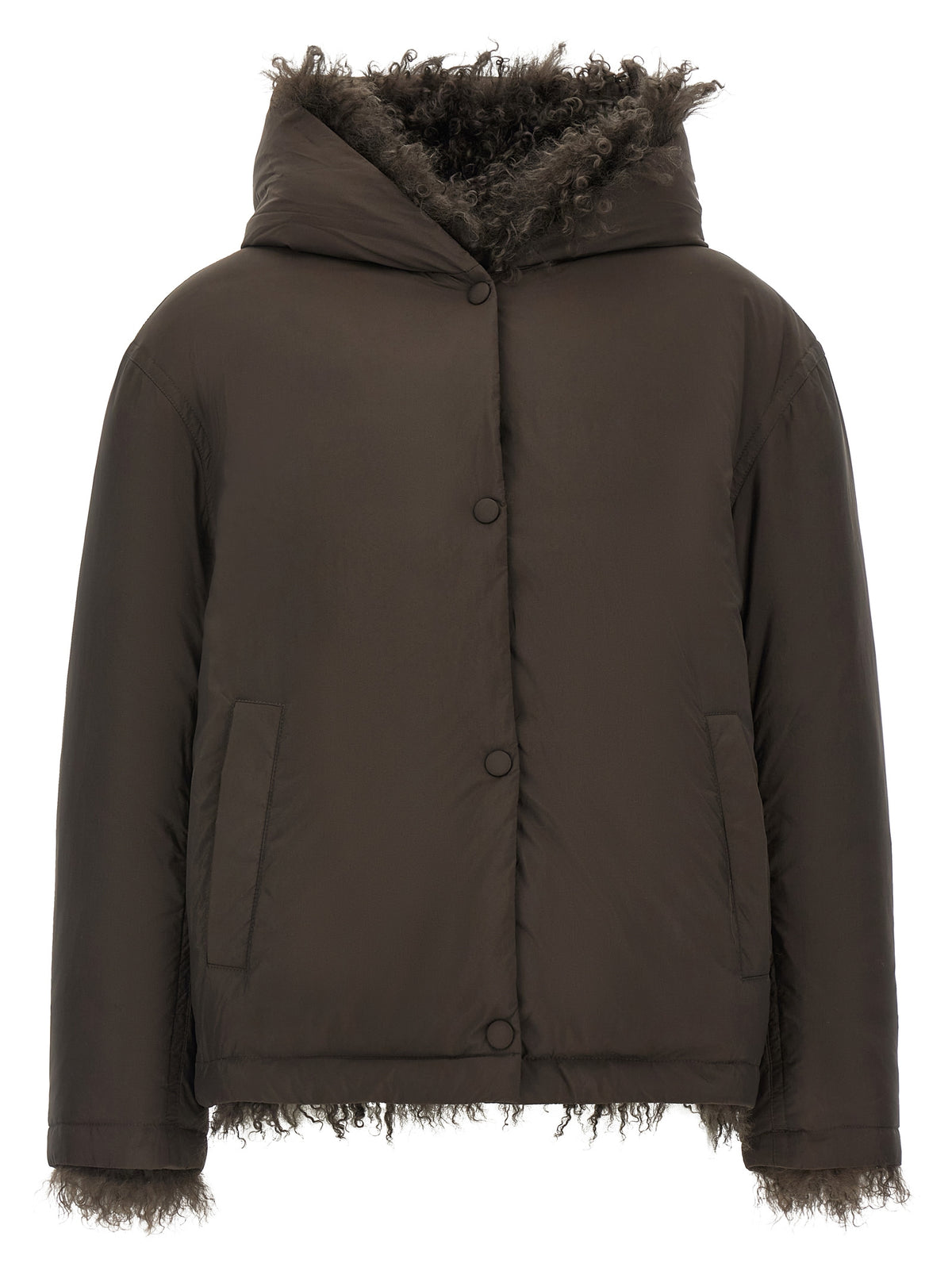 Army Yves Salomon Reversible Fur Down Jacket