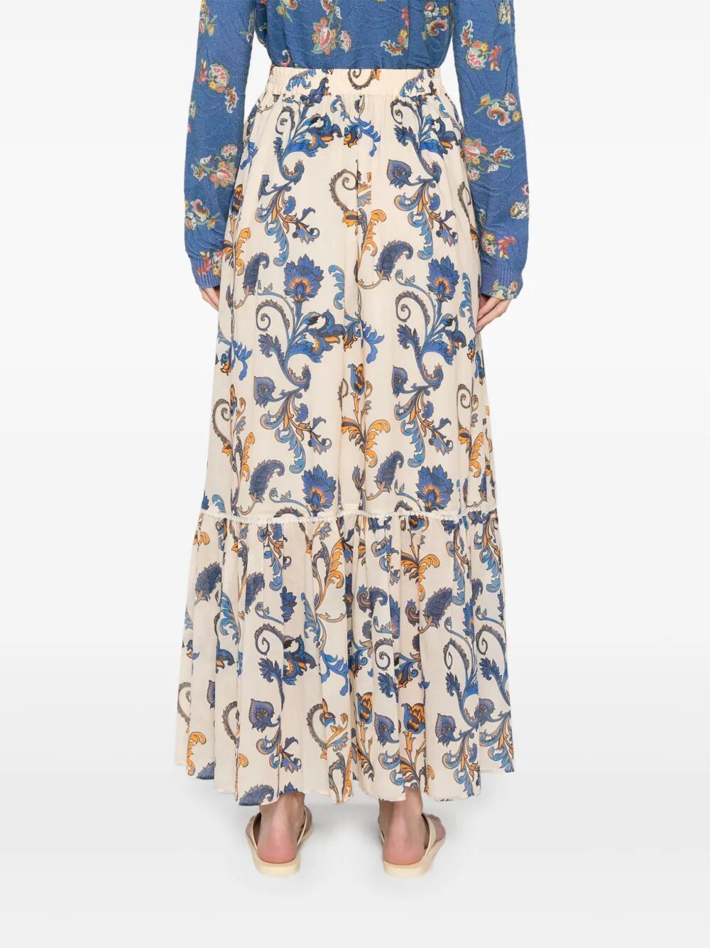 Etro Paisley-print Cotton Maxi Skirt