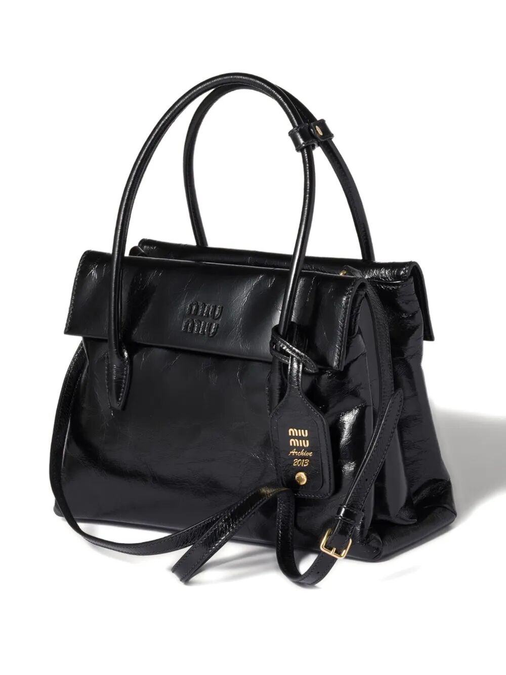 Miu Miu Solitaire Bag In Shiny Leather