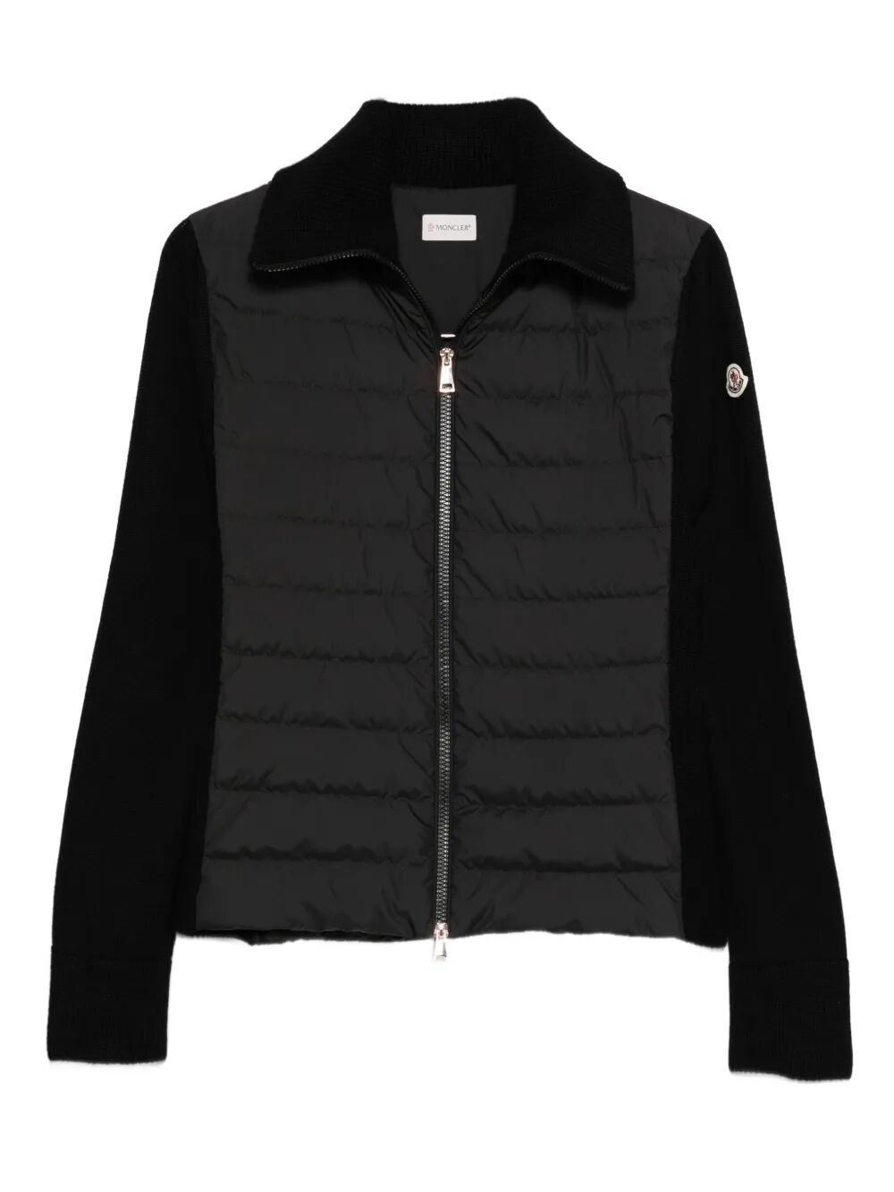 Moncler Wool Padded Cardigan With Zip
