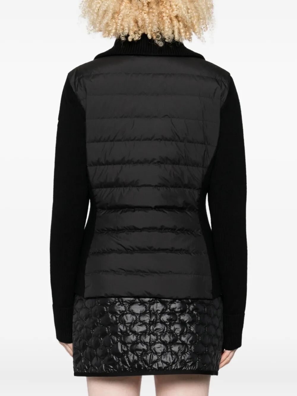 Moncler Wool Padded Cardigan With Zip