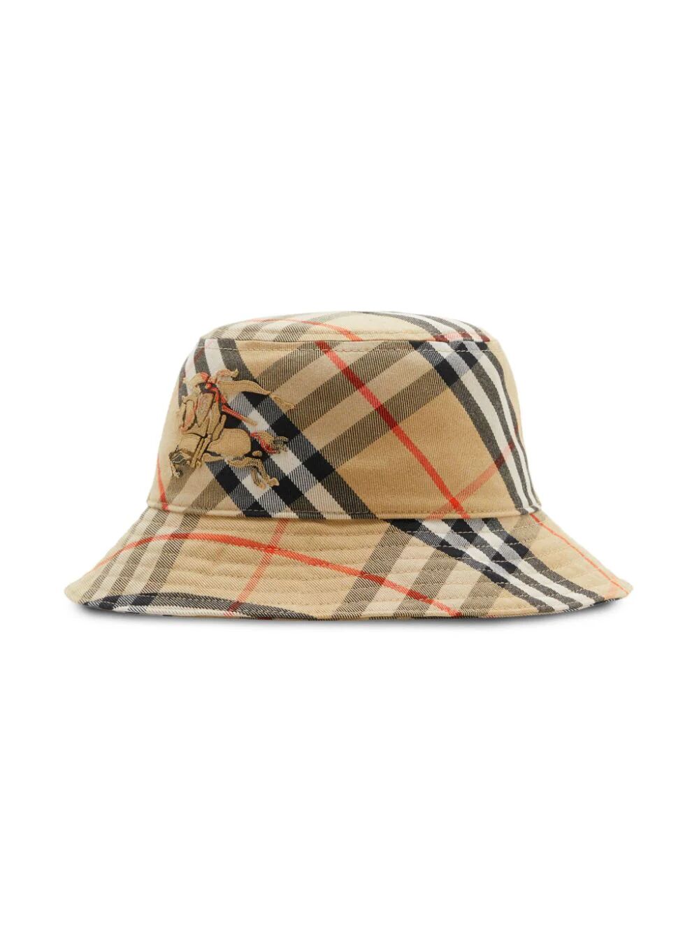 Burberry Check Cotton Blend Bucket Hat