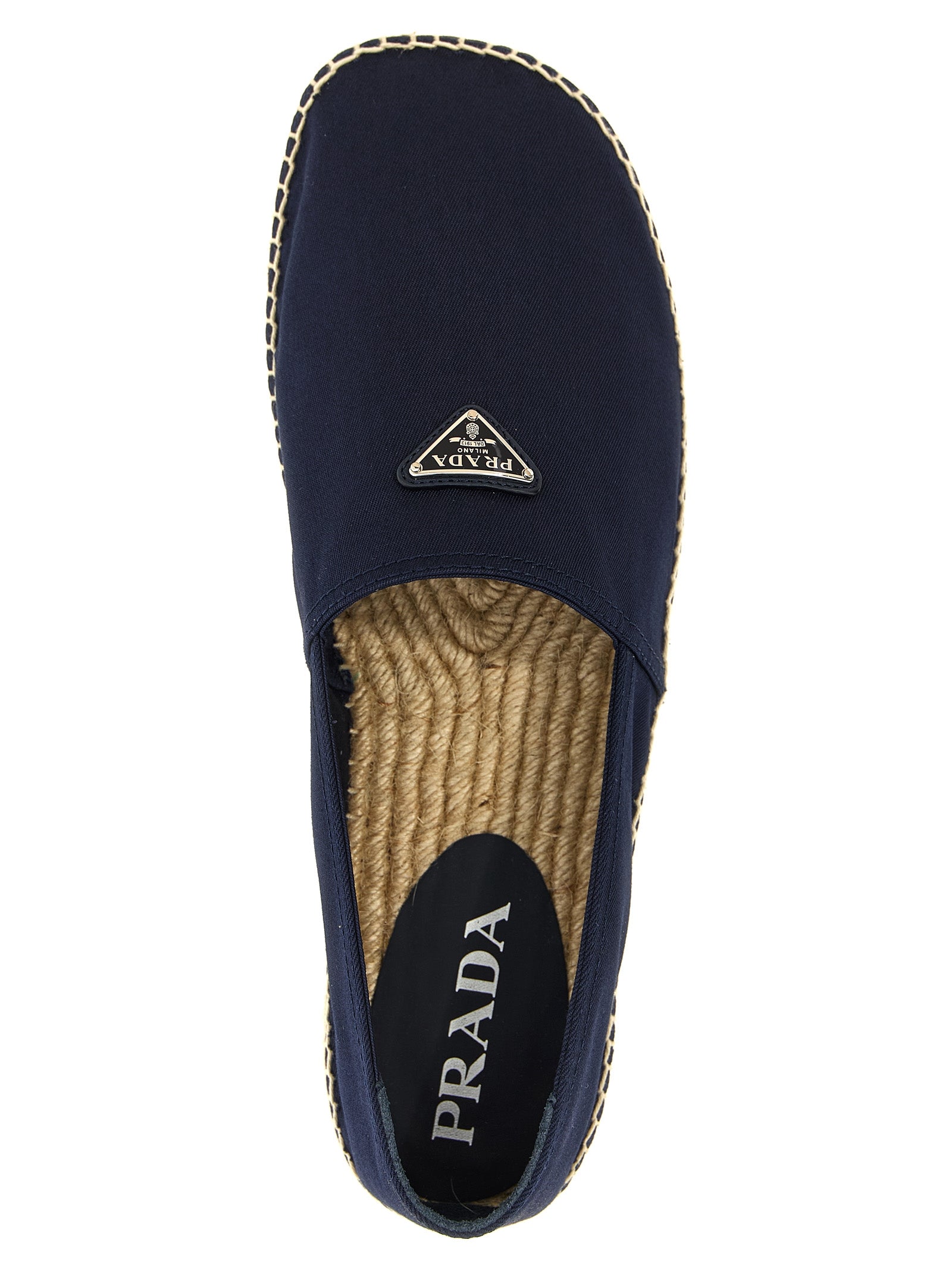 Prada Logo Tringolo Espadrilles