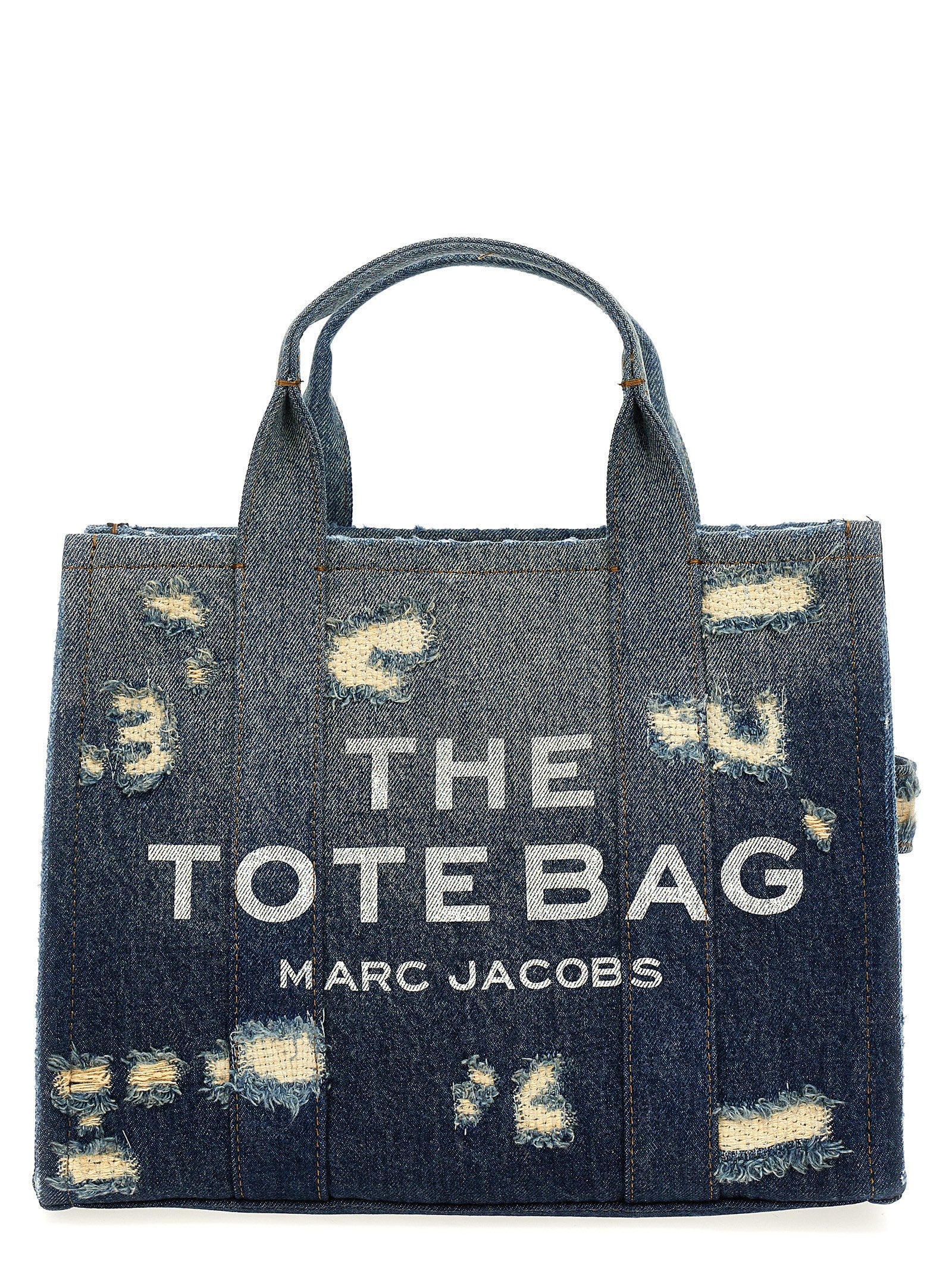 Marc Jacobs 'The Rip And Repair Denim Medium Tote' Shopping Bag