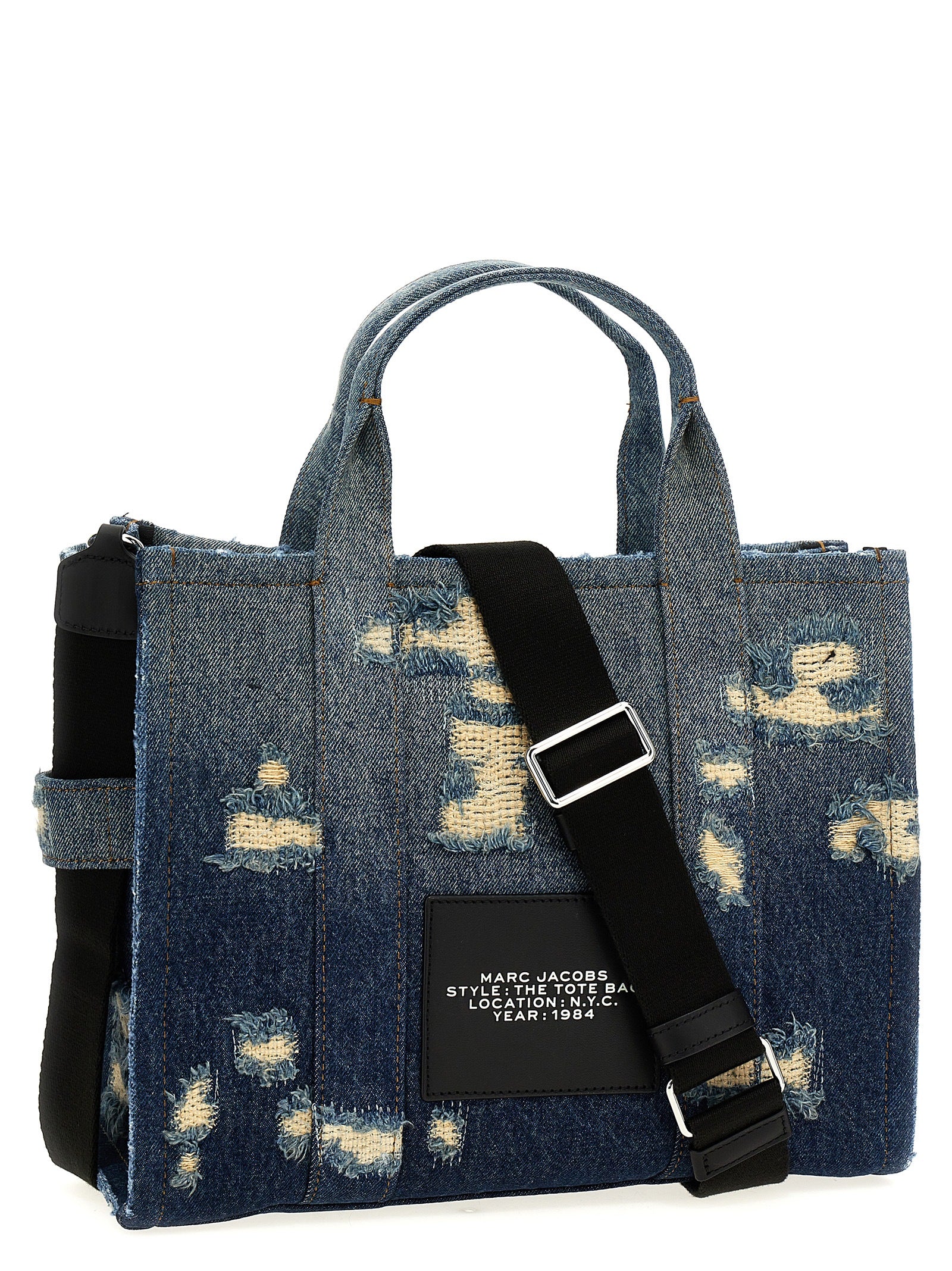 Marc Jacobs 'The Rip And Repair Denim Medium Tote' Shopping Bag